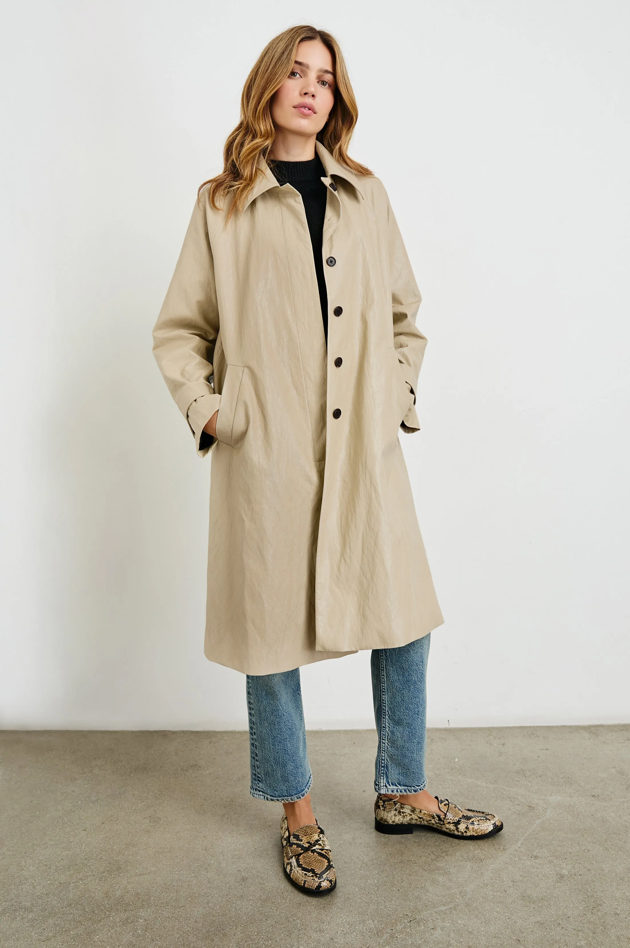HILLS JACKET - DUNE FAUX LEATHER Rails