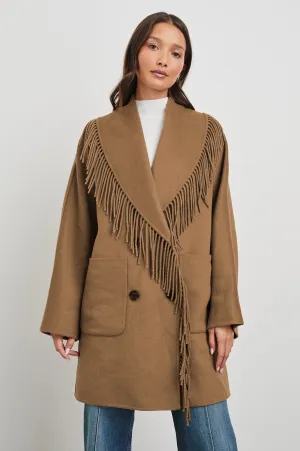 HUGO COAT - CAMEL Rails