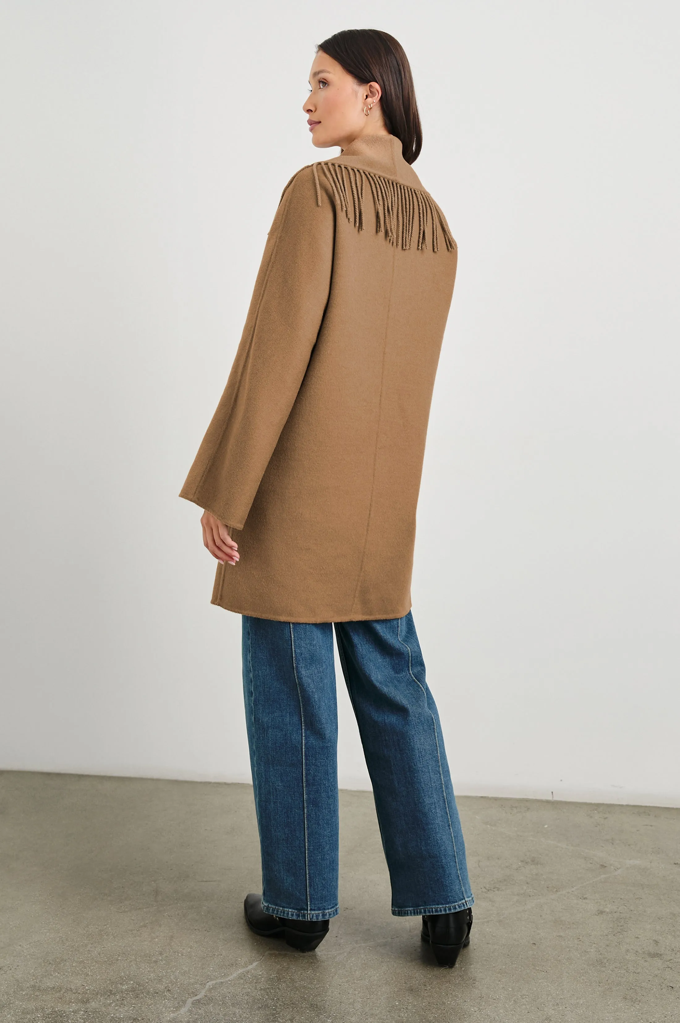 HUGO COAT - CAMEL Rails