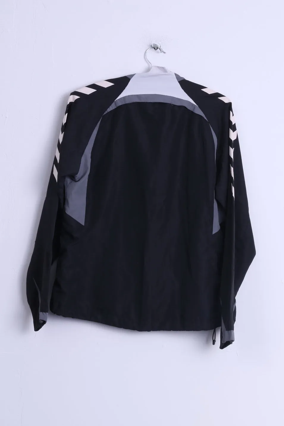 Hummel Mens S Track Top Jacket Black Zip Up Lightweight Training Sport  Top
