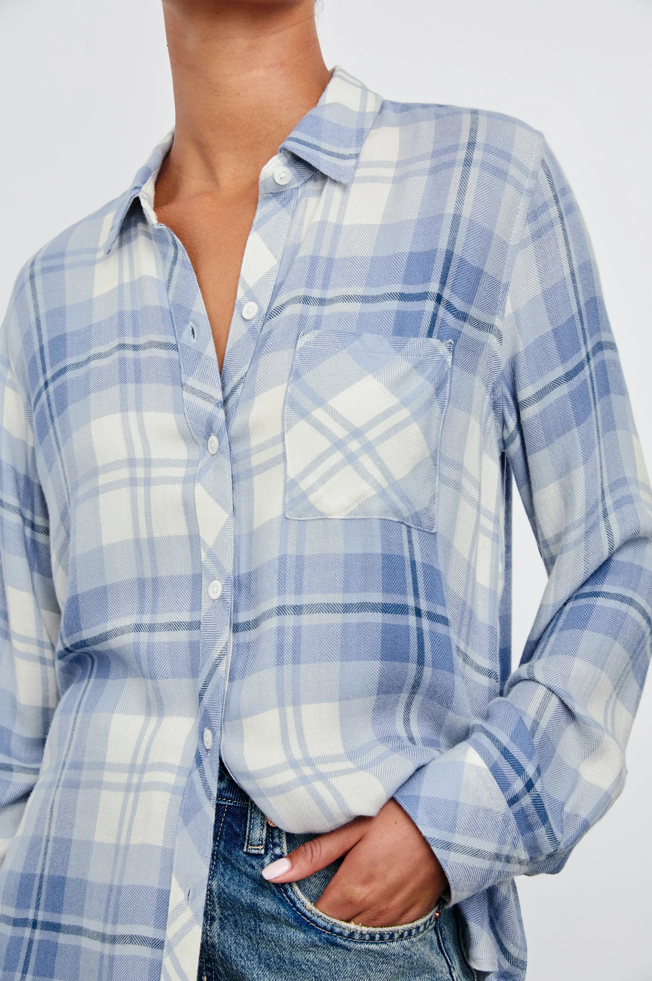 HUNTER SHIRT - BLUEBELL SNOW Rails