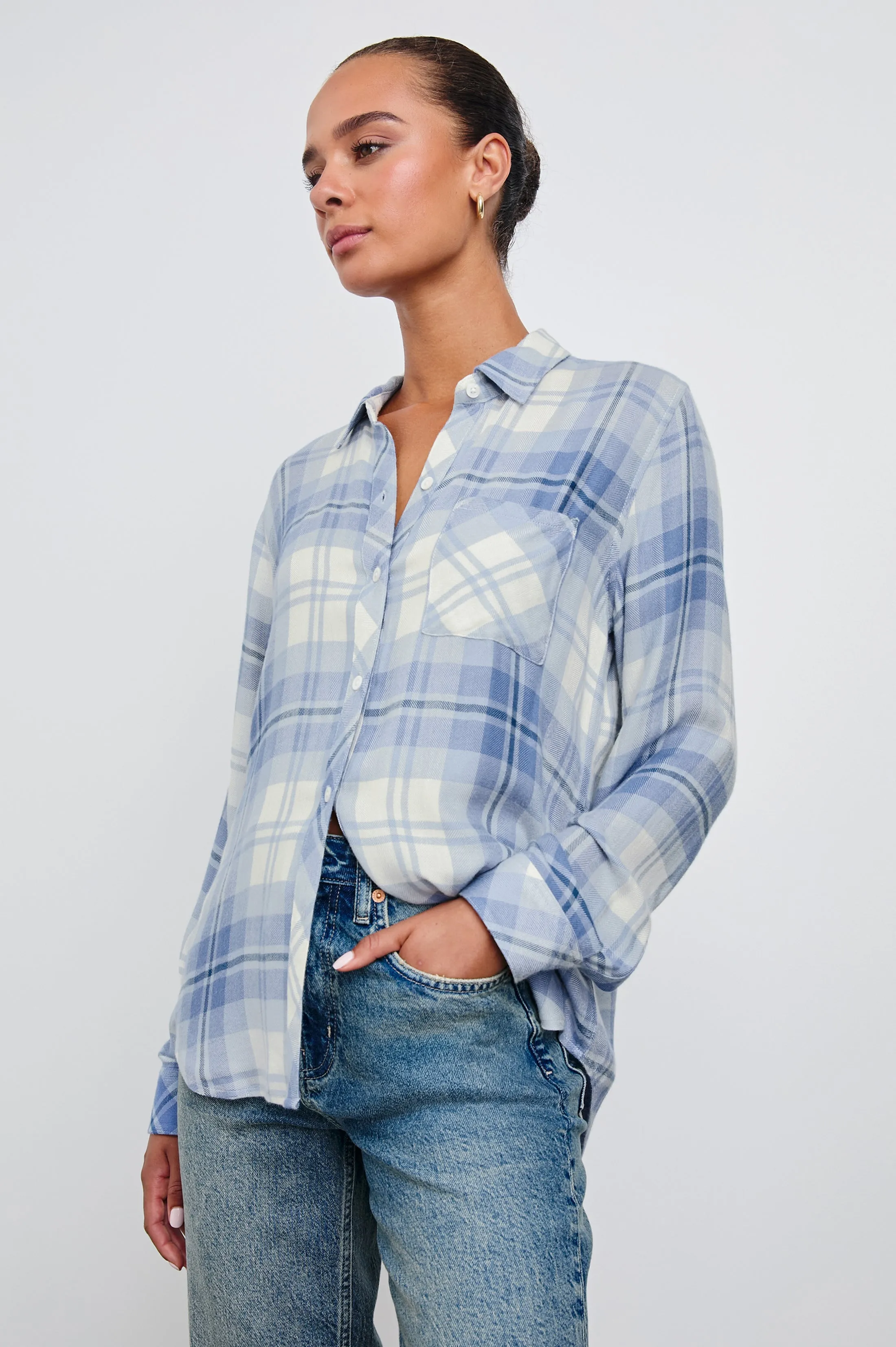 HUNTER SHIRT - BLUEBELL SNOW Rails