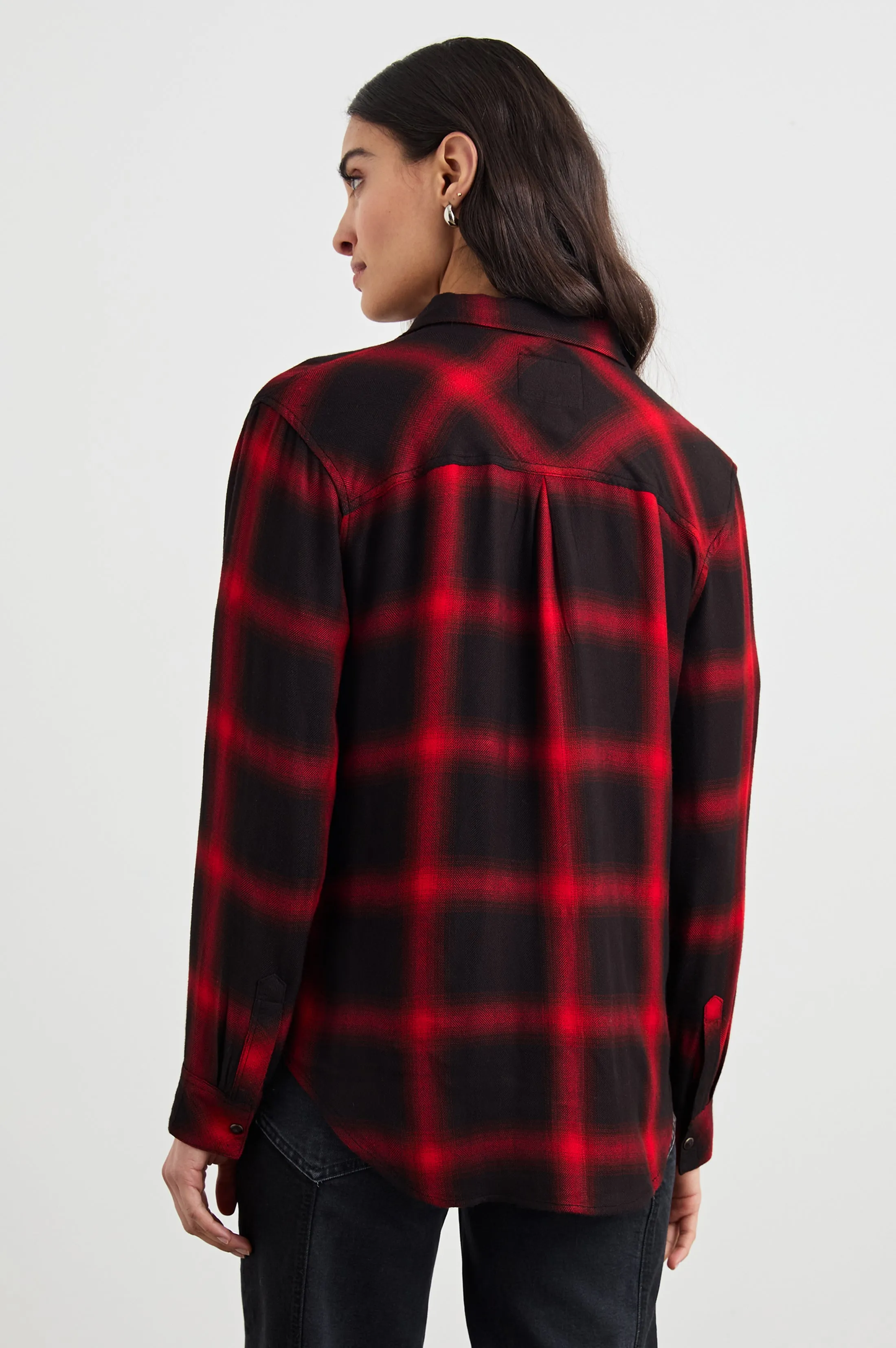 HUNTER SHIRT - DIFFUSED CARDINAL BLACK Rails