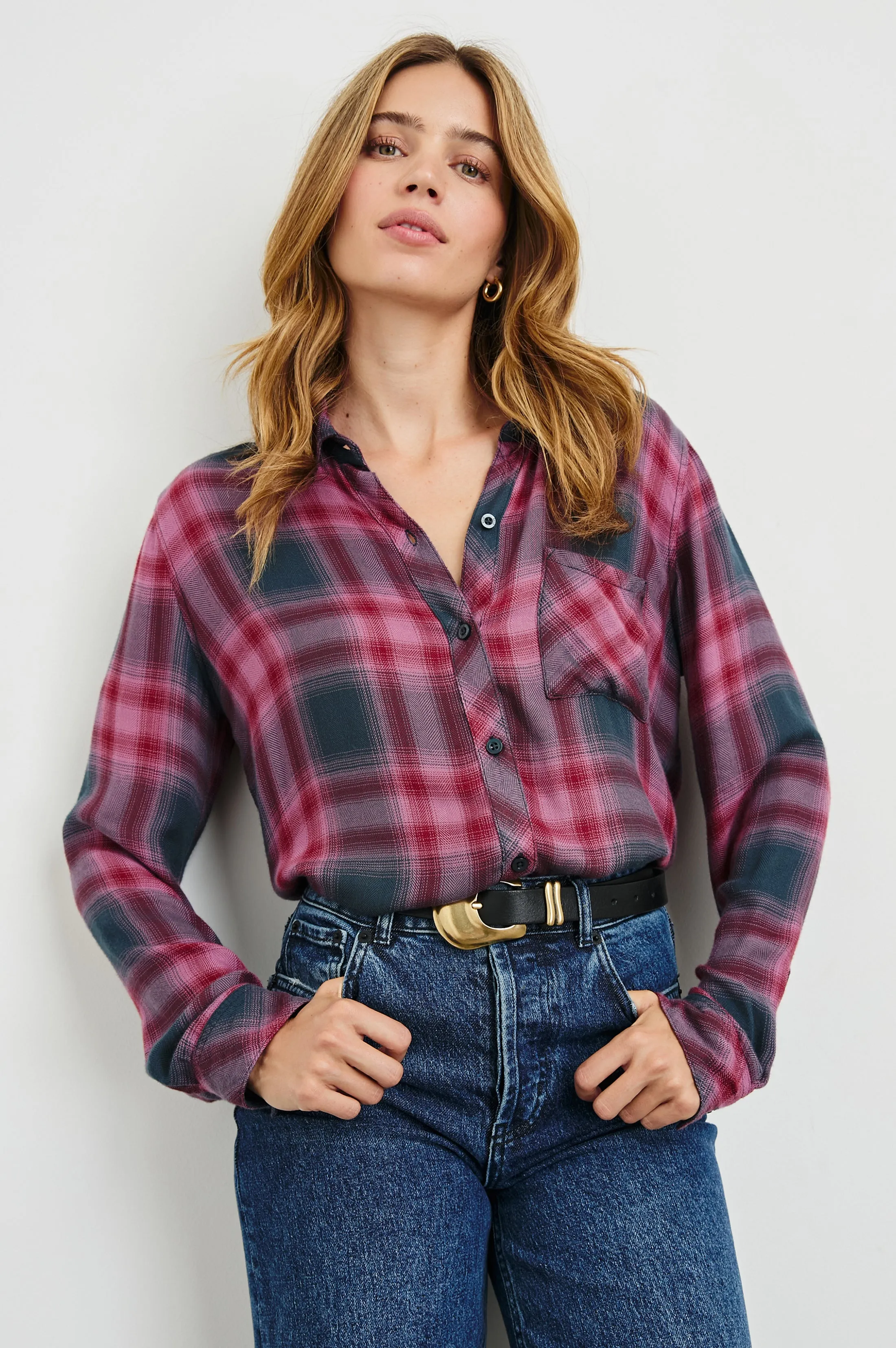 HUNTER SHIRT - DUSTY MAUVE EVERGREEN Rails