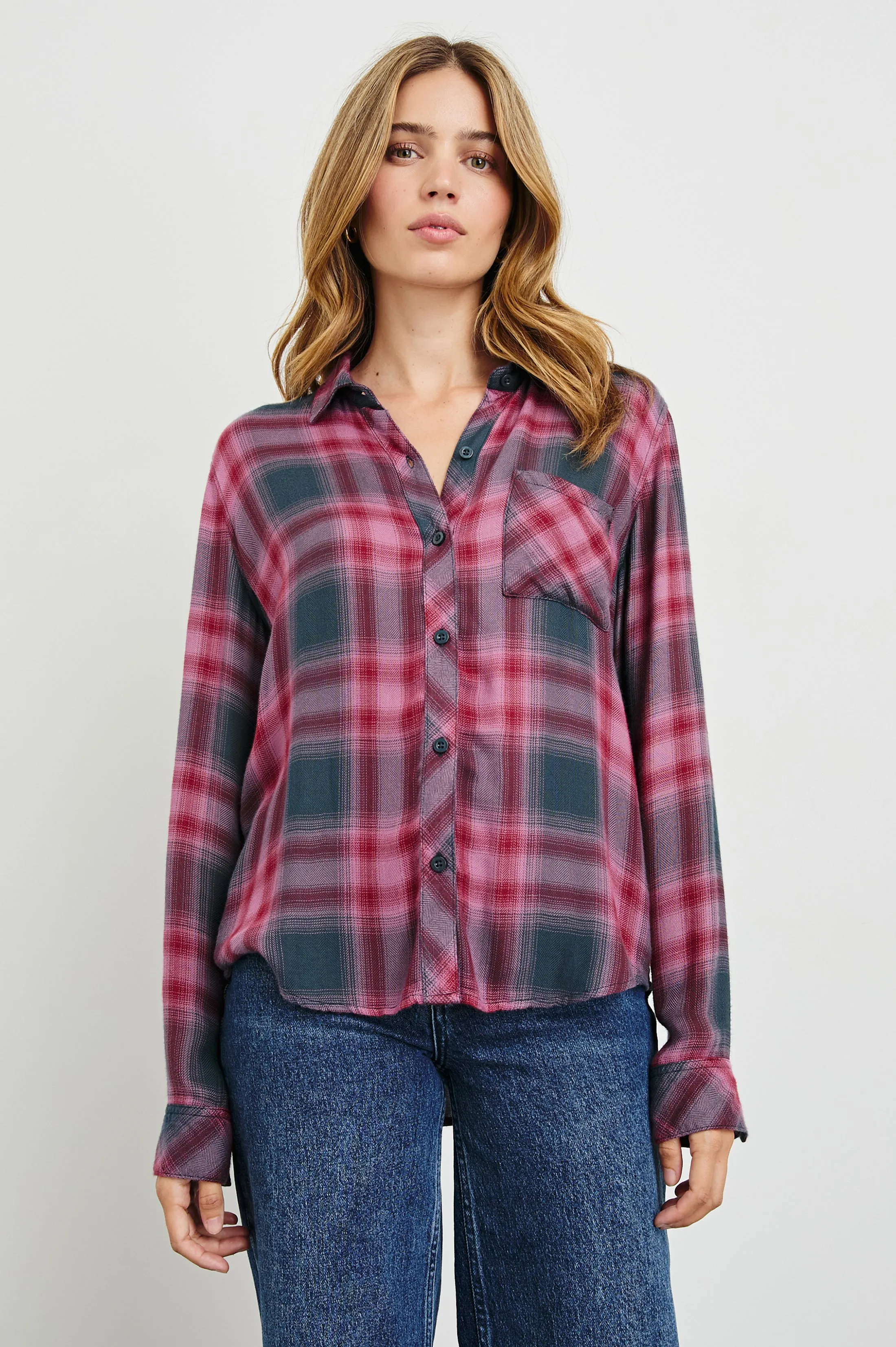 HUNTER SHIRT - DUSTY MAUVE EVERGREEN Rails