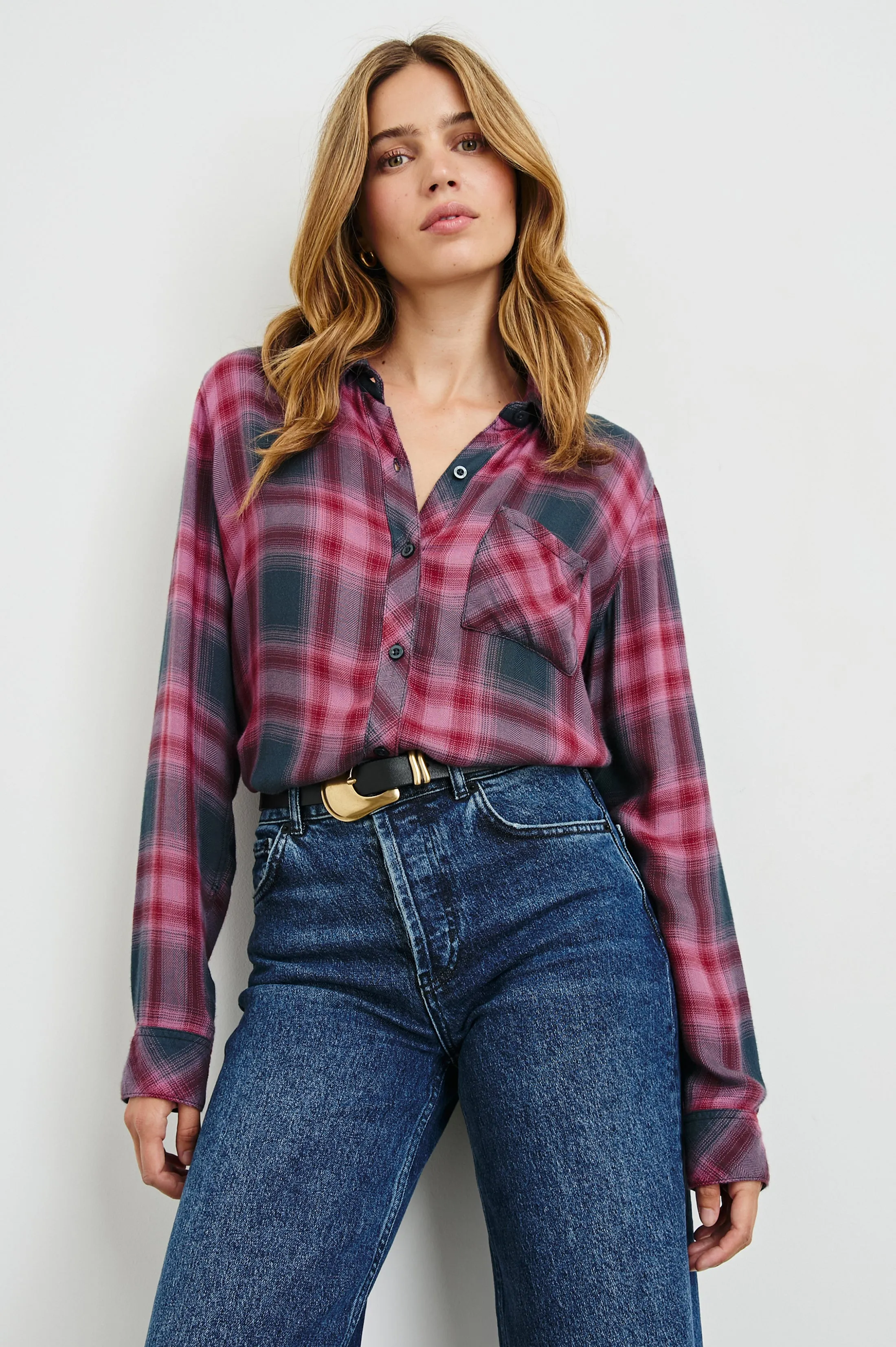 HUNTER SHIRT - DUSTY MAUVE EVERGREEN Rails