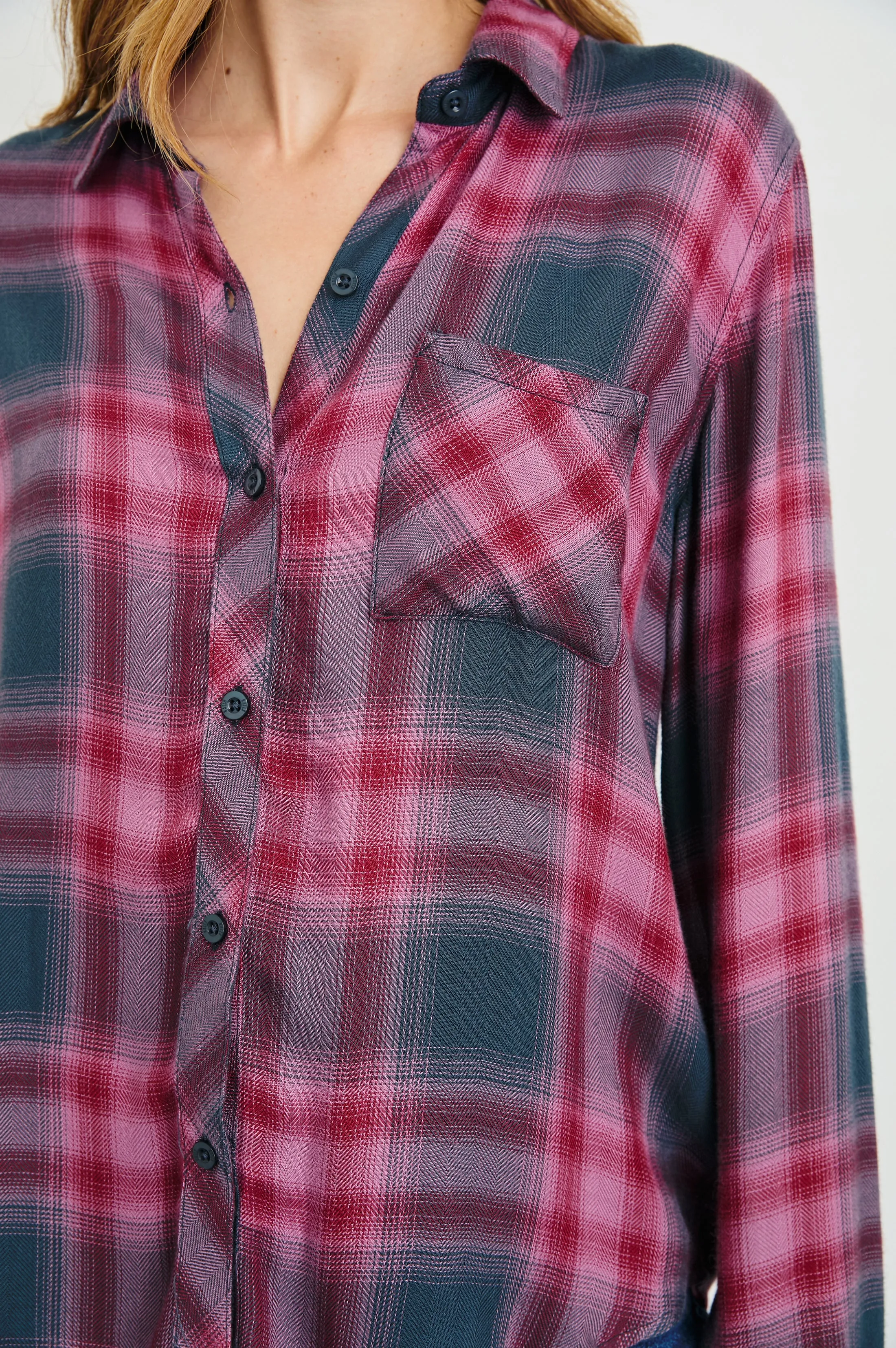HUNTER SHIRT - DUSTY MAUVE EVERGREEN Rails
