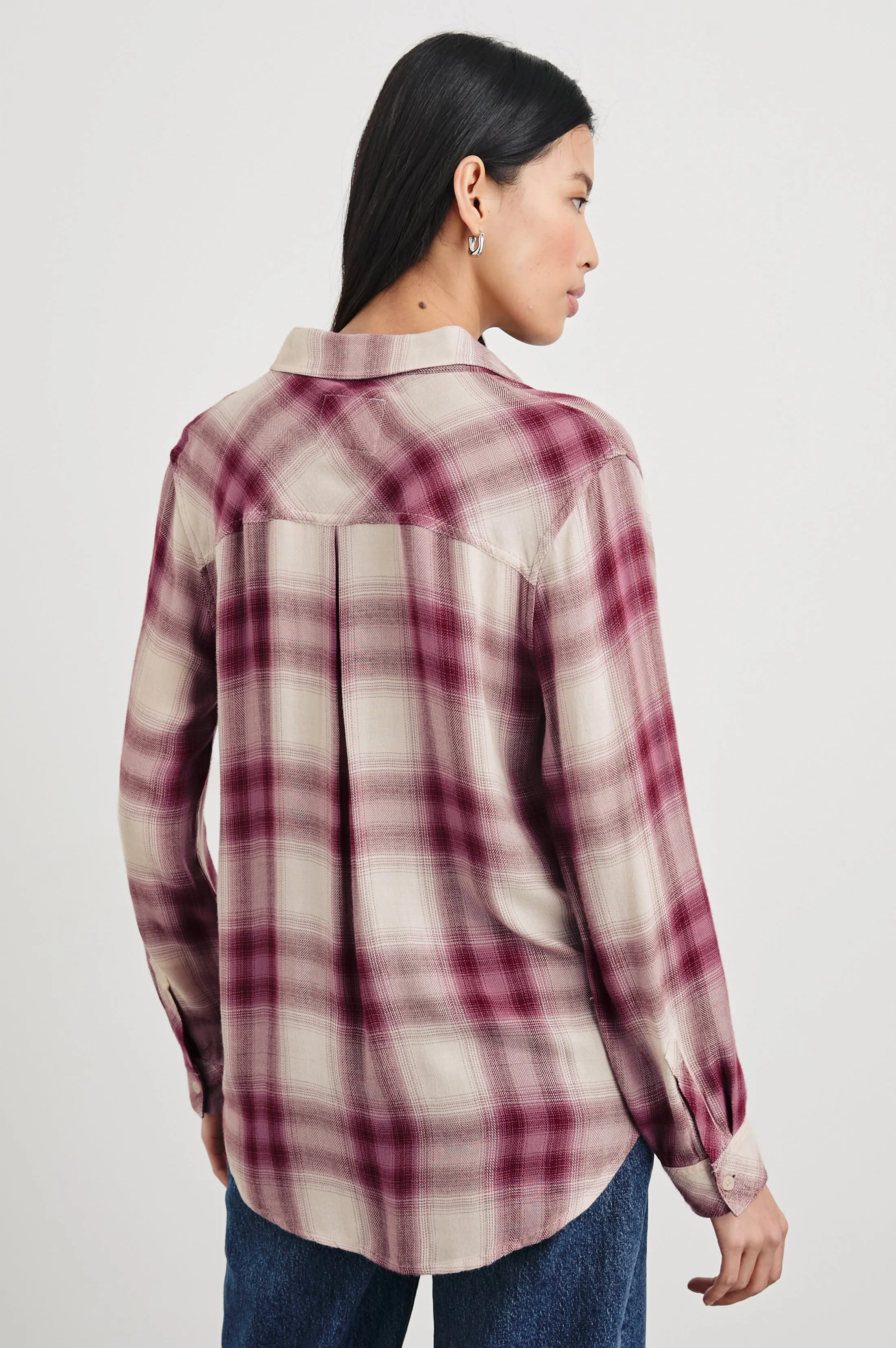 HUNTER SHIRT - FADED PLUM IVORY Rails