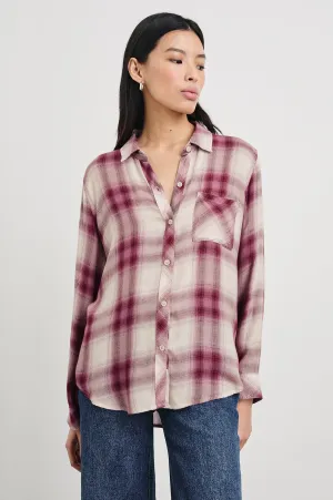 HUNTER SHIRT - FADED PLUM IVORY Rails