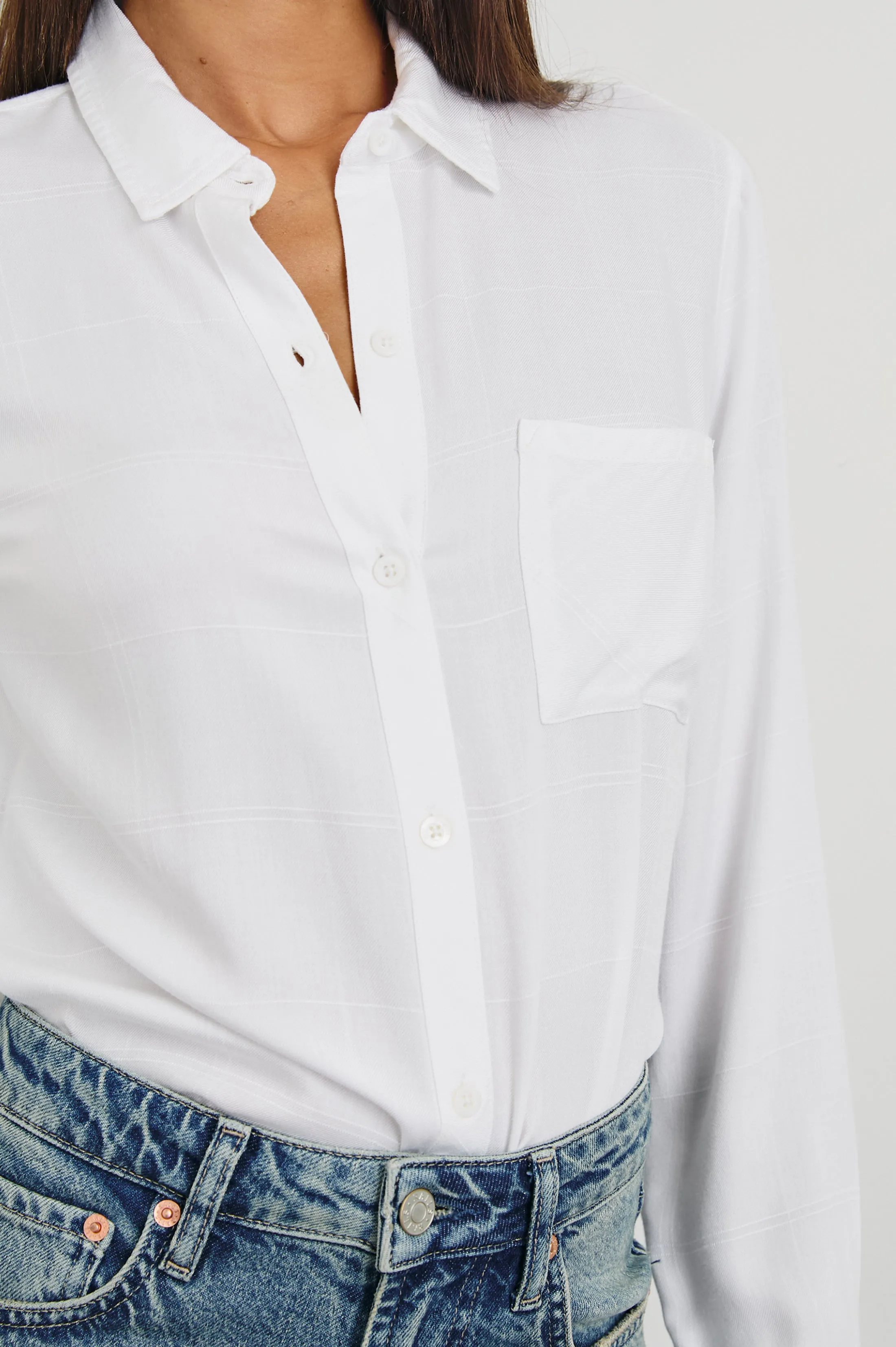 HUNTER SHIRT - IVORY CHECK Rails