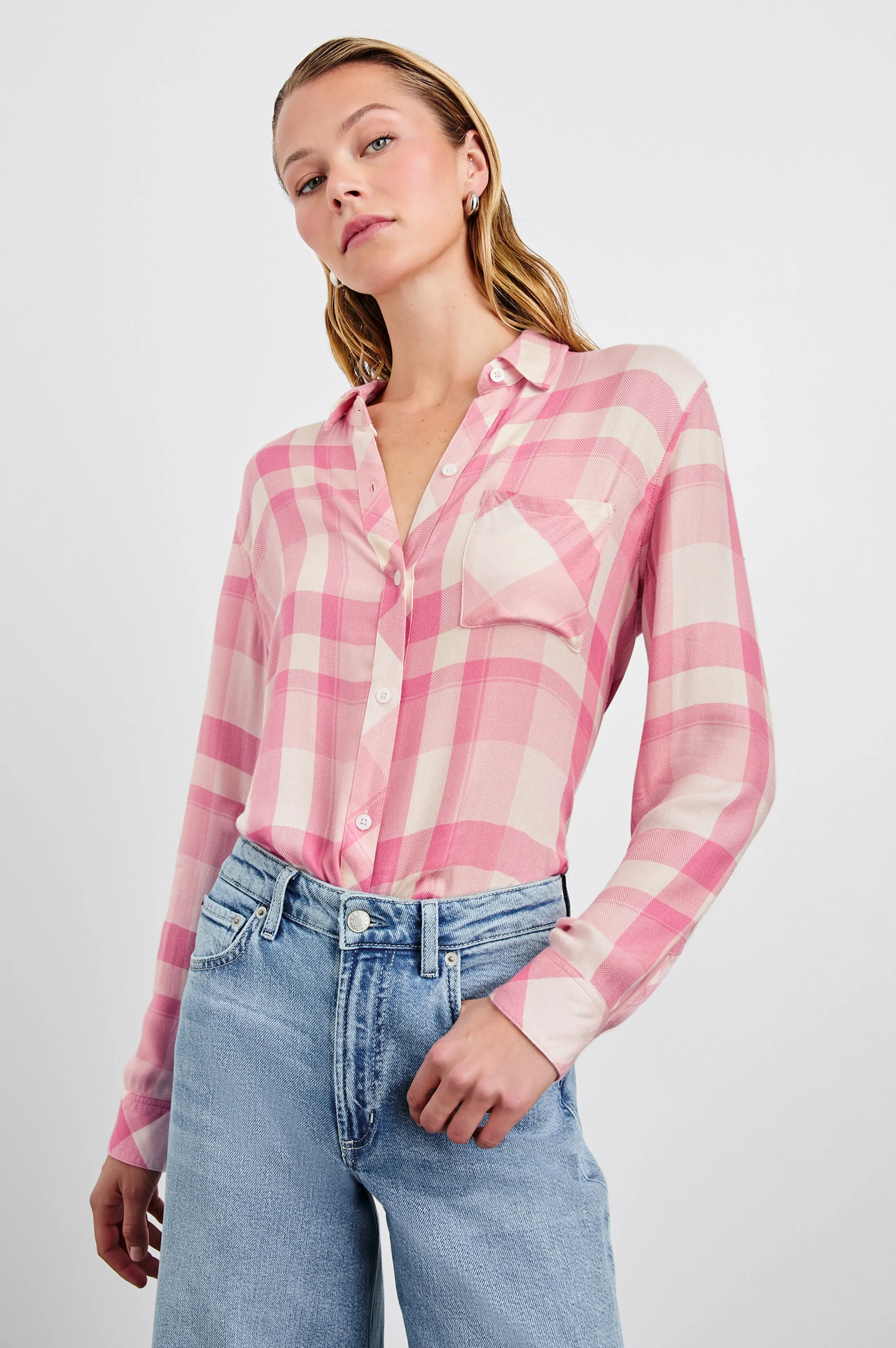HUNTER SHIRT - IVORY ROSE Rails