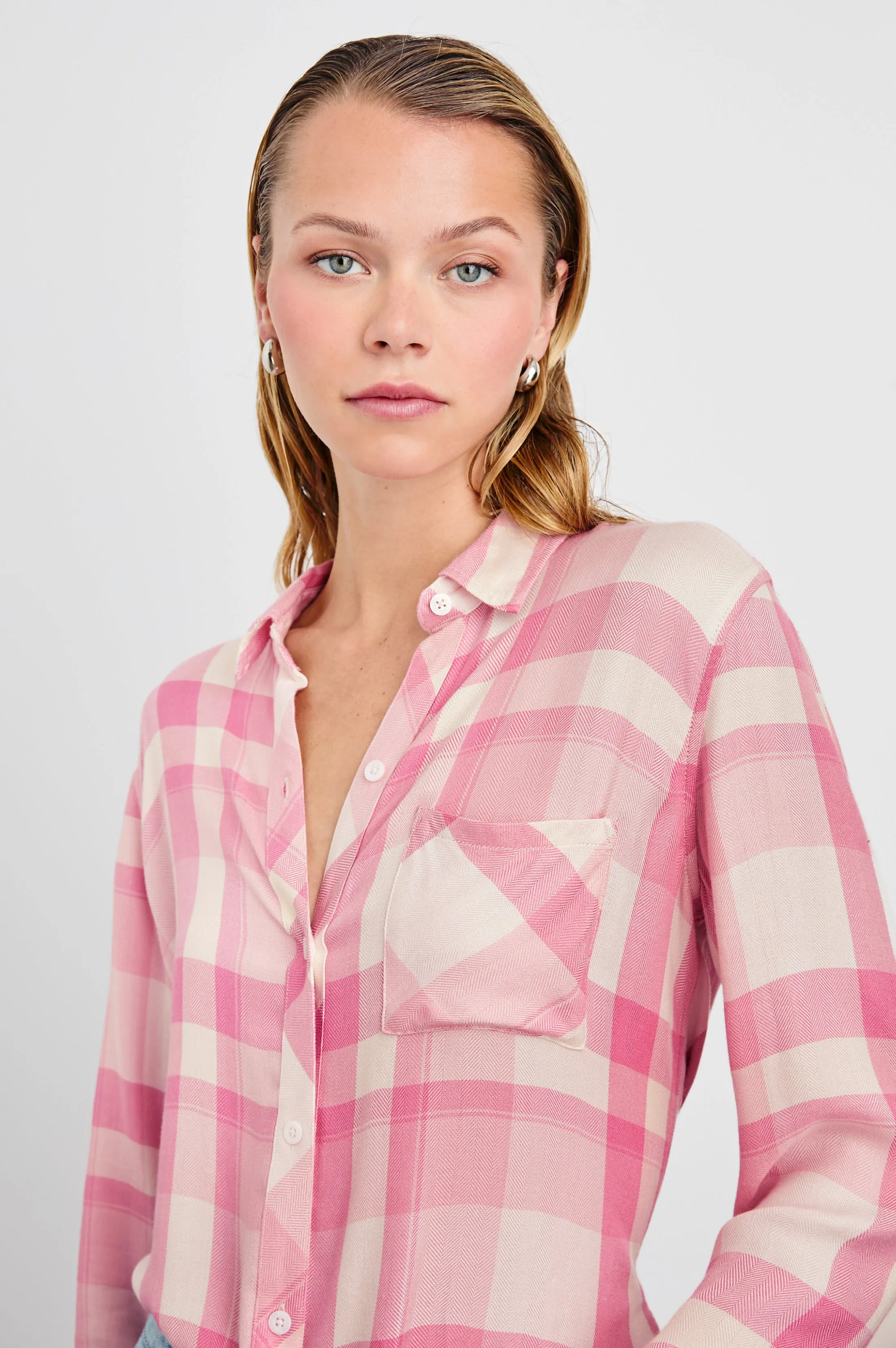 HUNTER SHIRT - IVORY ROSE Rails