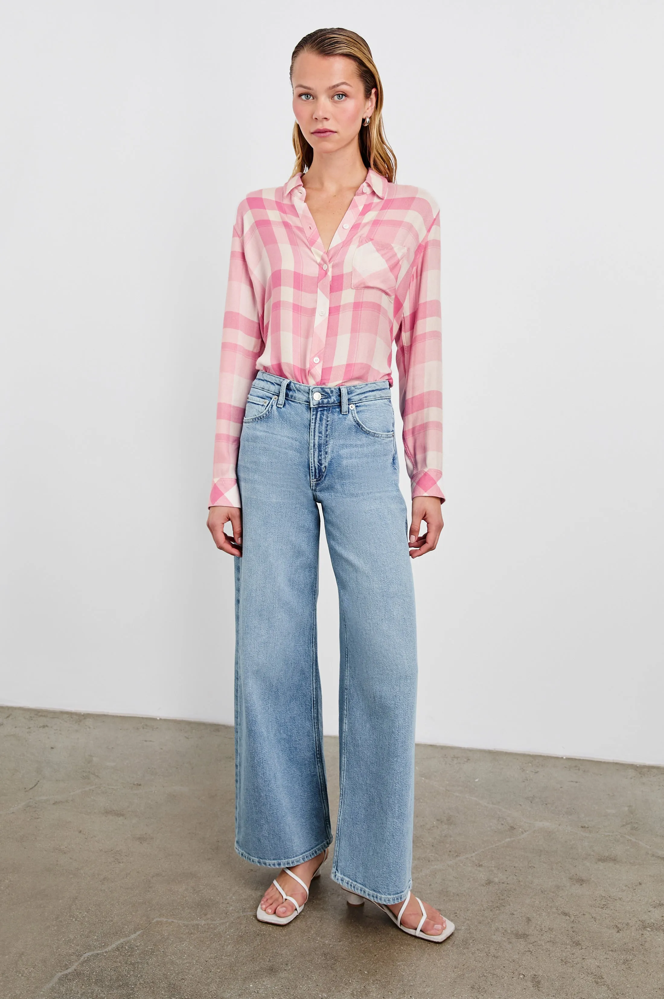 HUNTER SHIRT - IVORY ROSE Rails