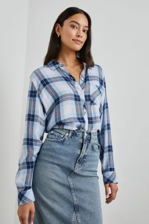 HUNTER SHIRT - LILAC CRYSTAL NAVY Rails