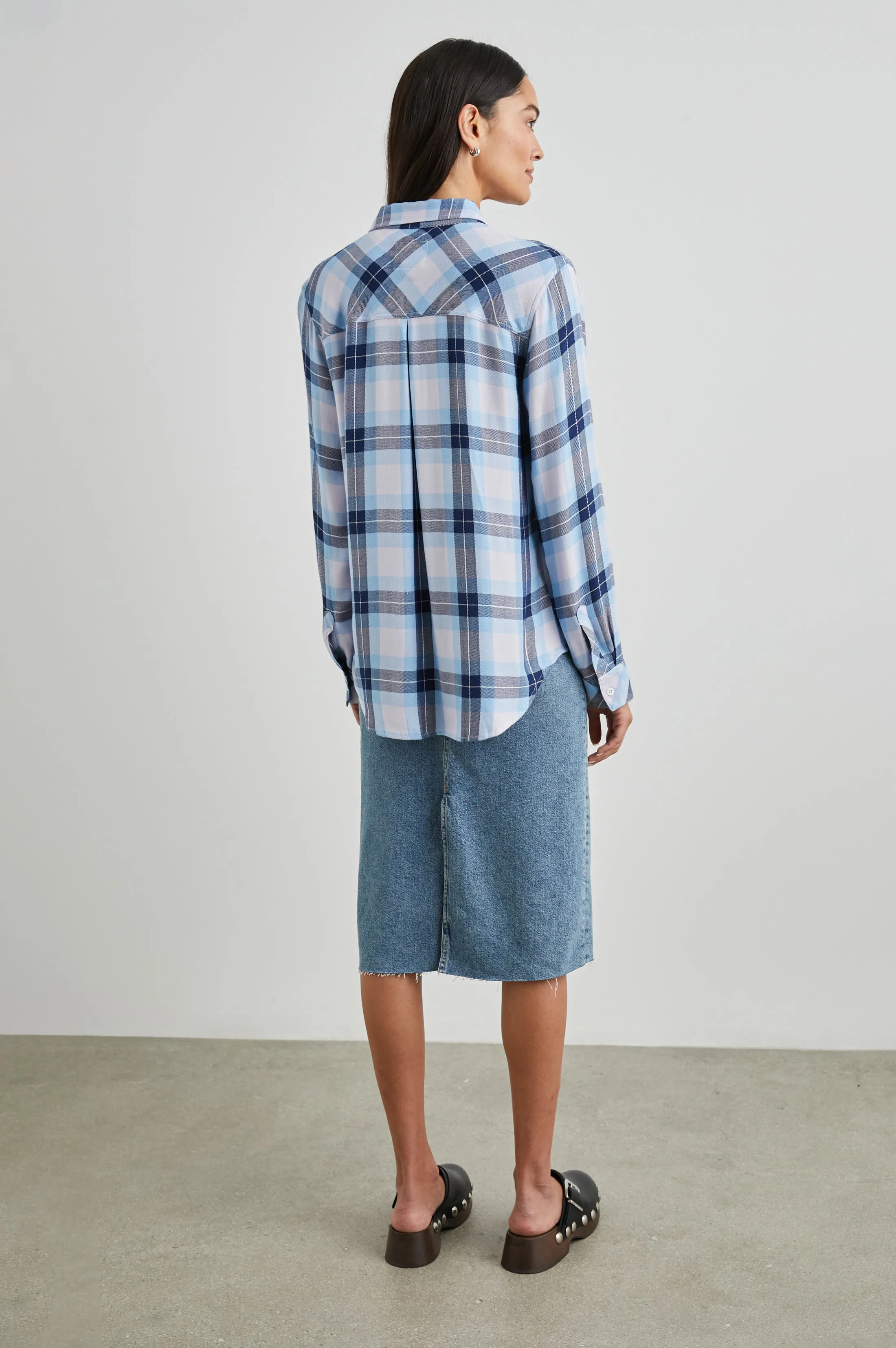 HUNTER SHIRT - LILAC CRYSTAL NAVY Rails