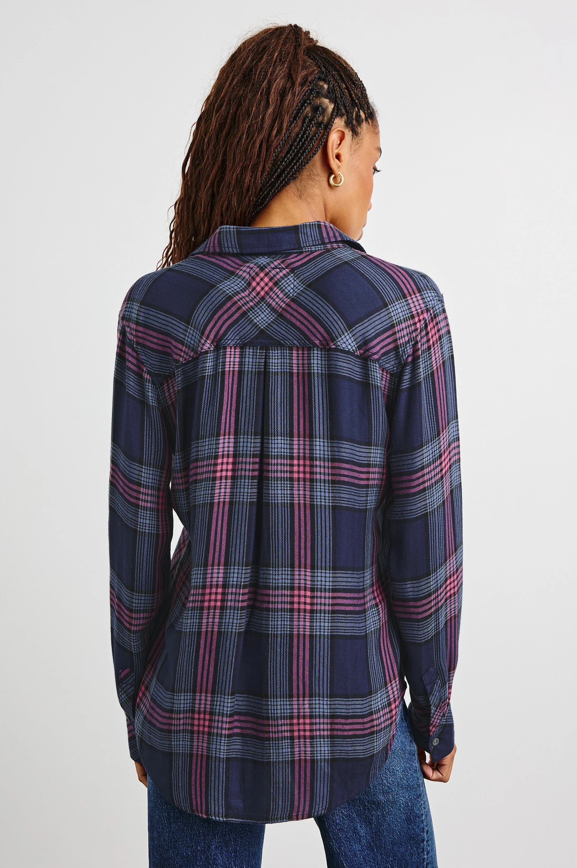HUNTER SHIRT - NAVY ROSE ASTOR Rails