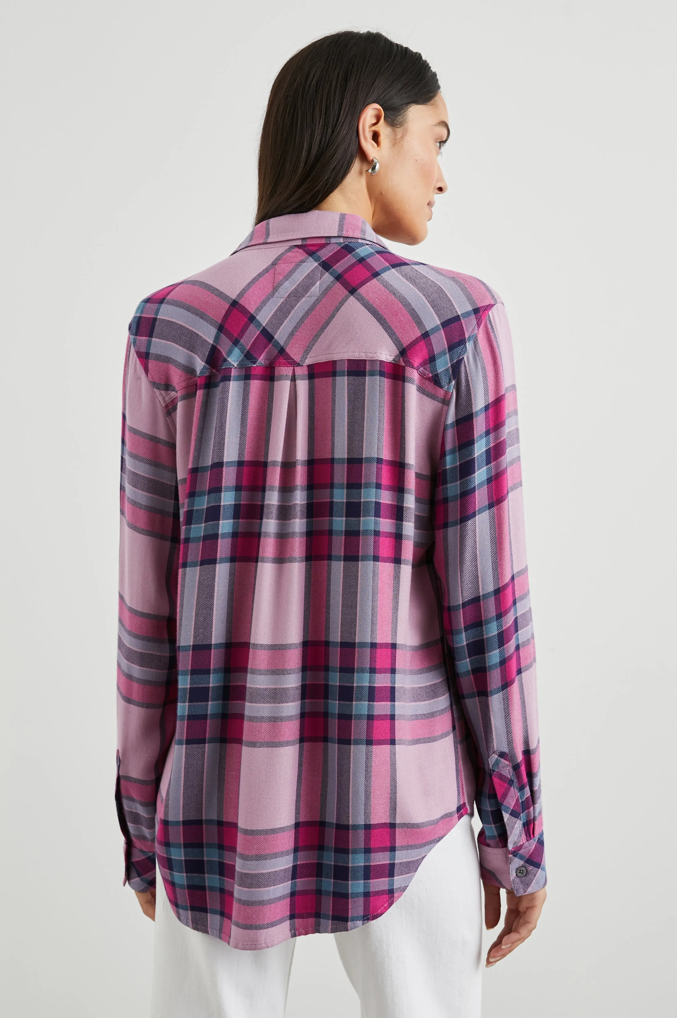 HUNTER SHIRT - NAVY SEA MAGENTA Rails