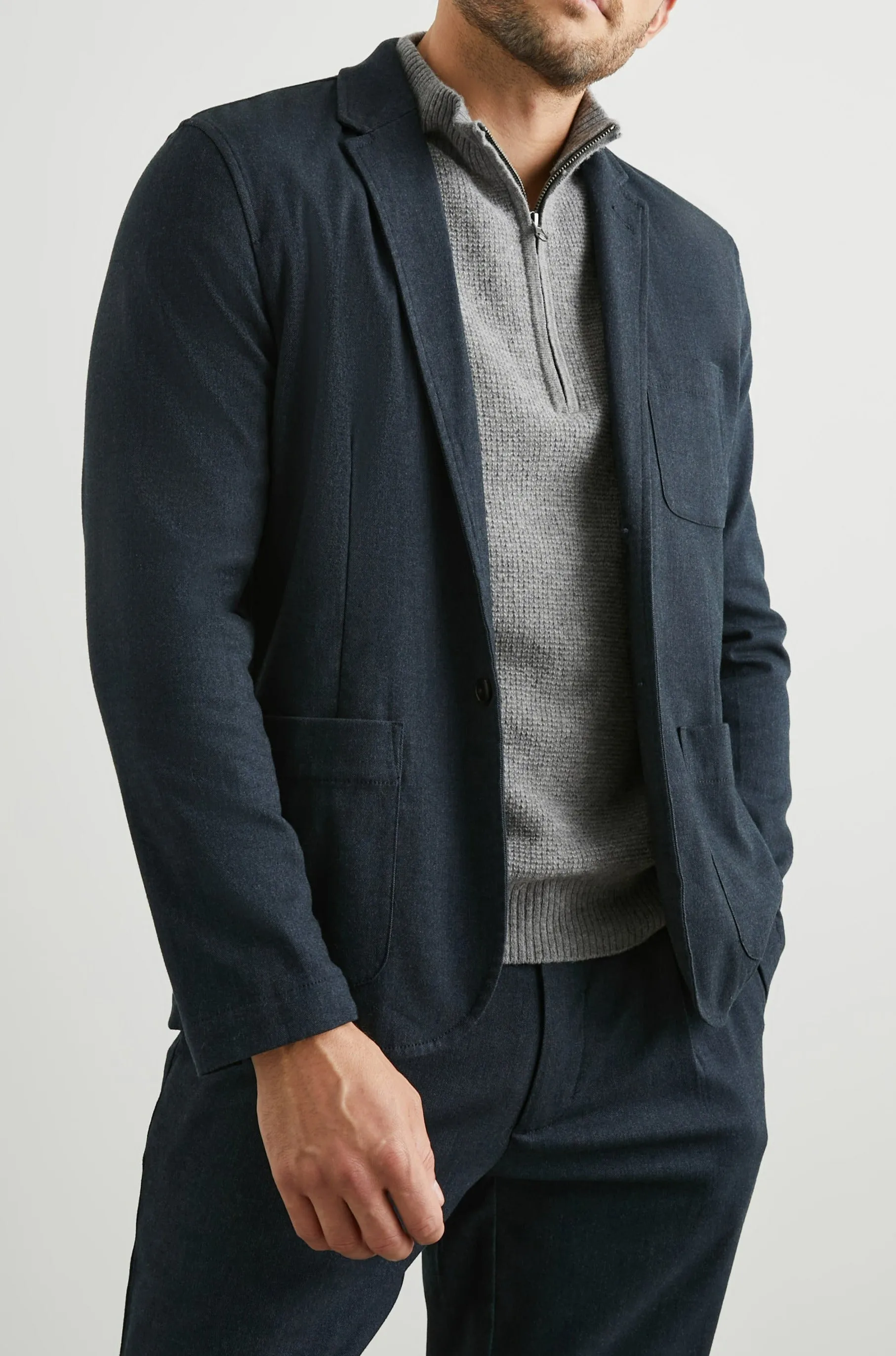 IDRIS BLAZER - DARK NAVY Rails