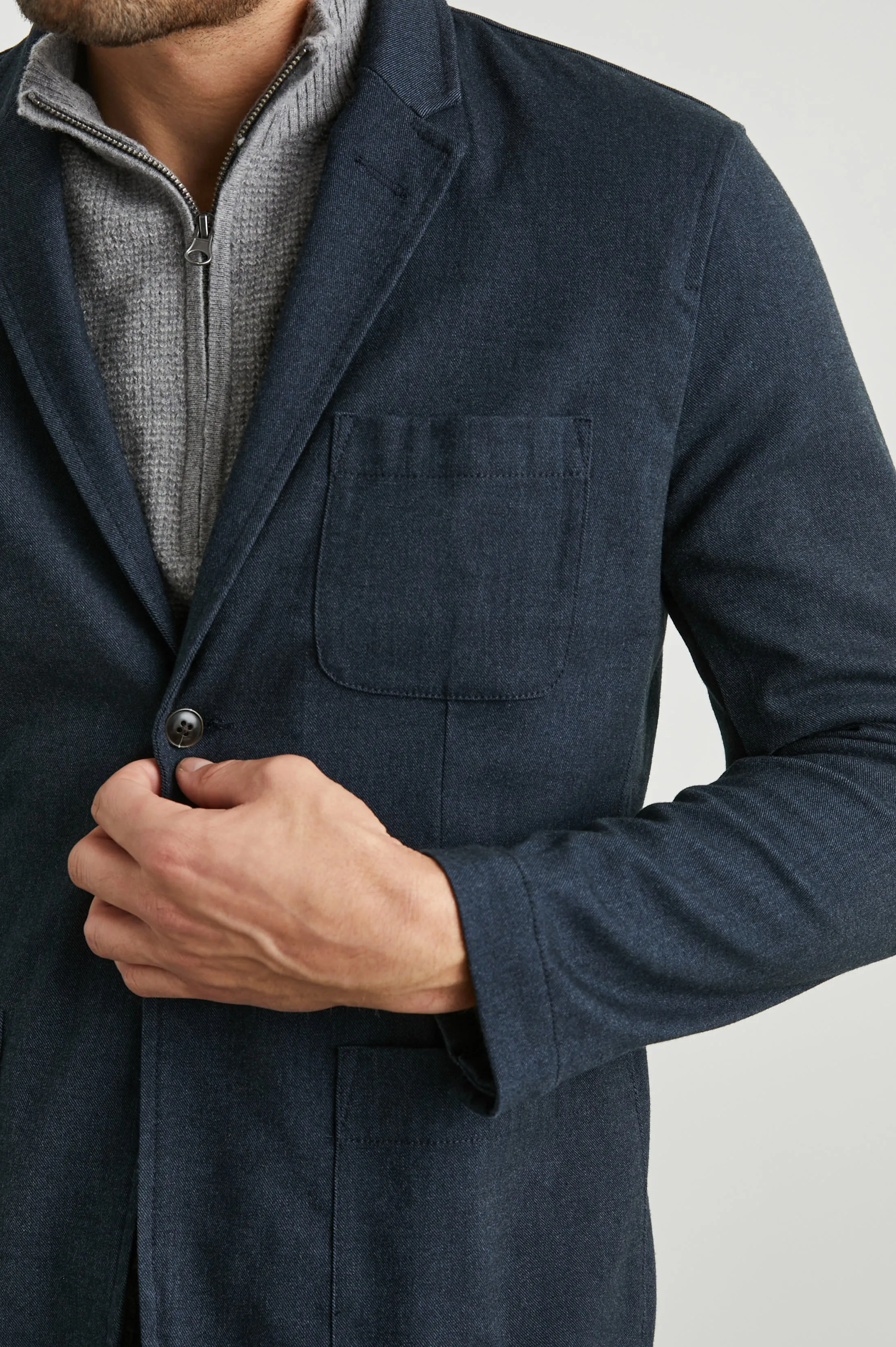 IDRIS BLAZER - DARK NAVY Rails