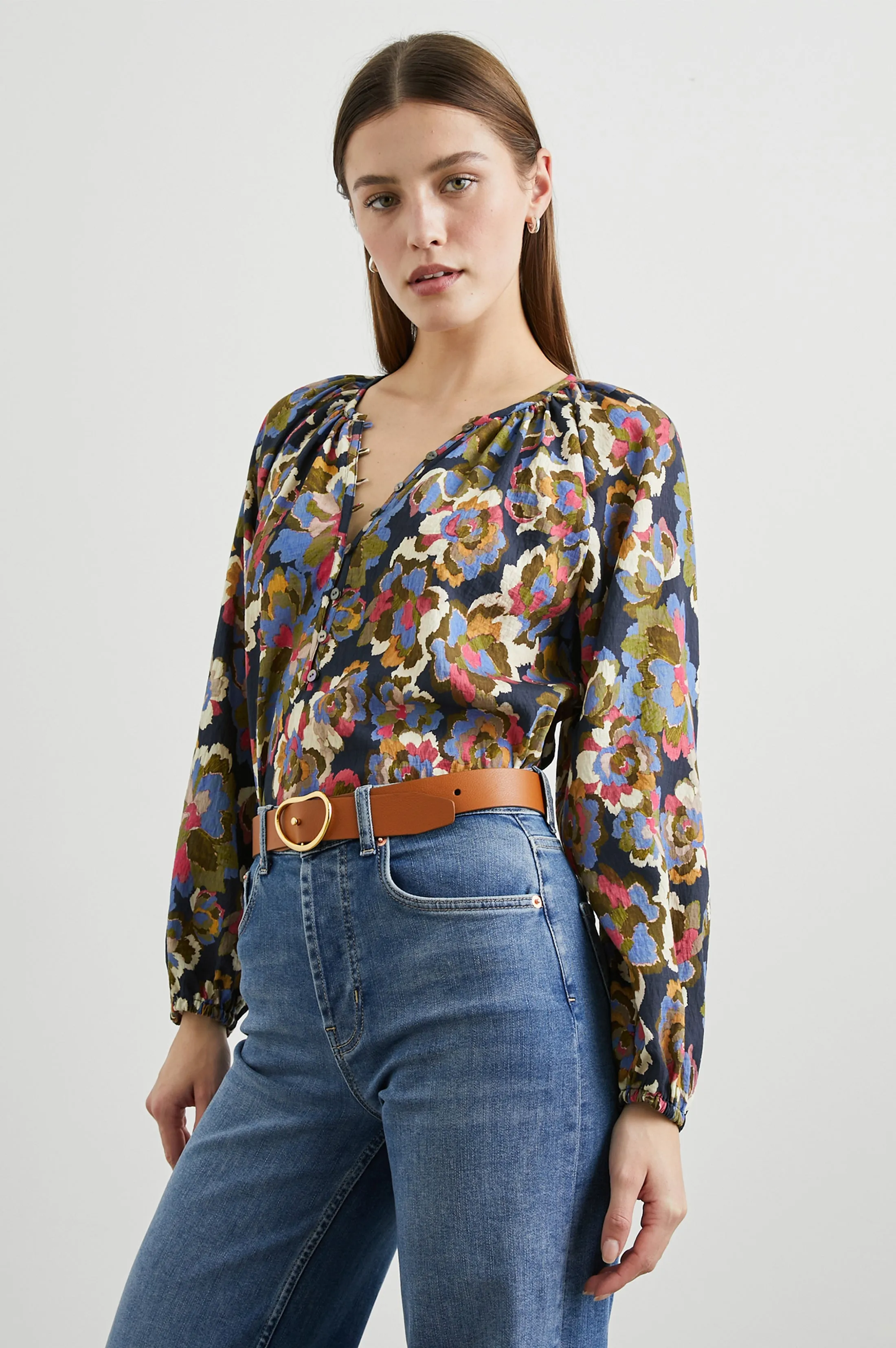 INDI TOP - NAVY WILDFLOWER Rails