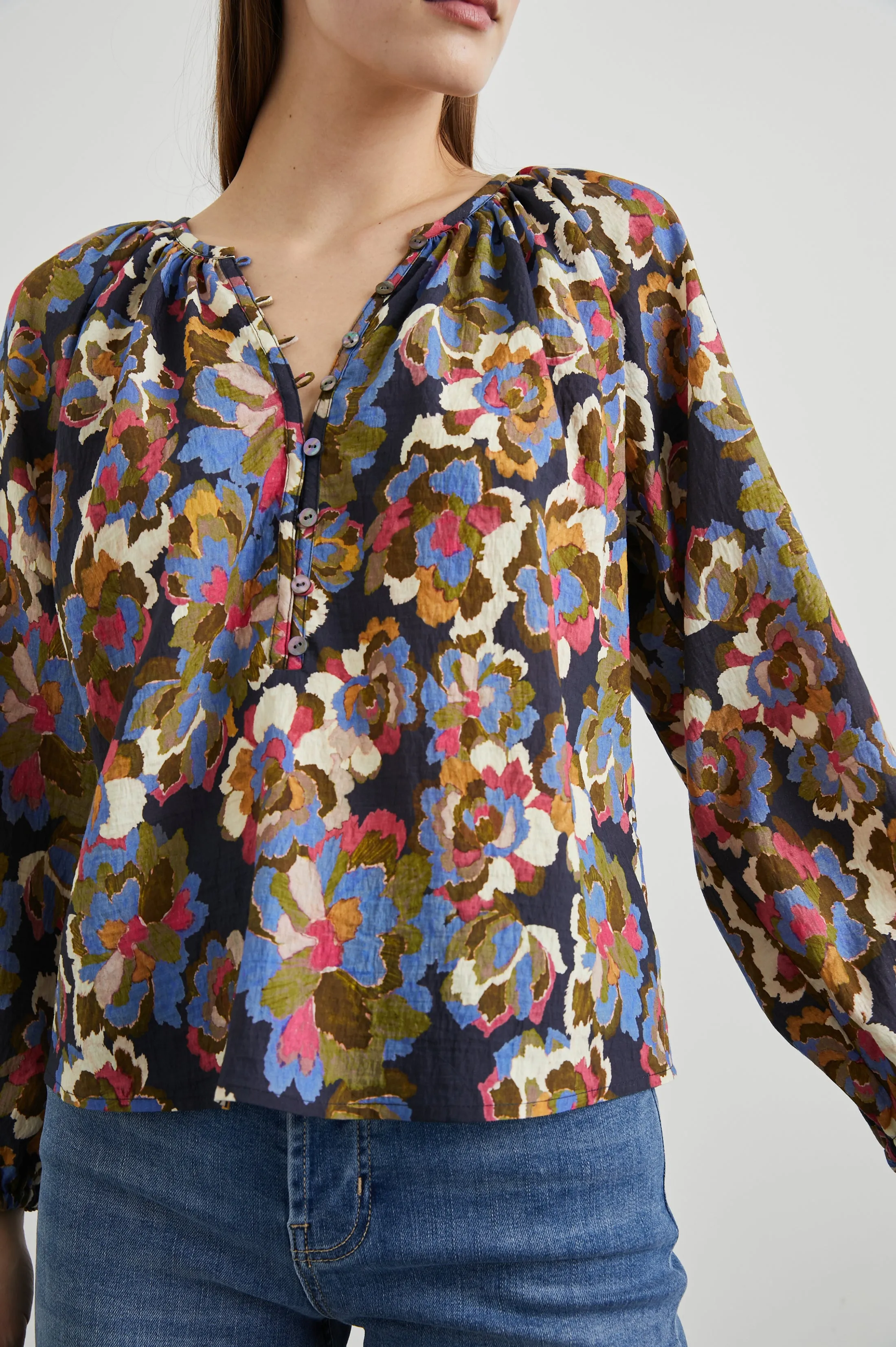 INDI TOP - NAVY WILDFLOWER Rails