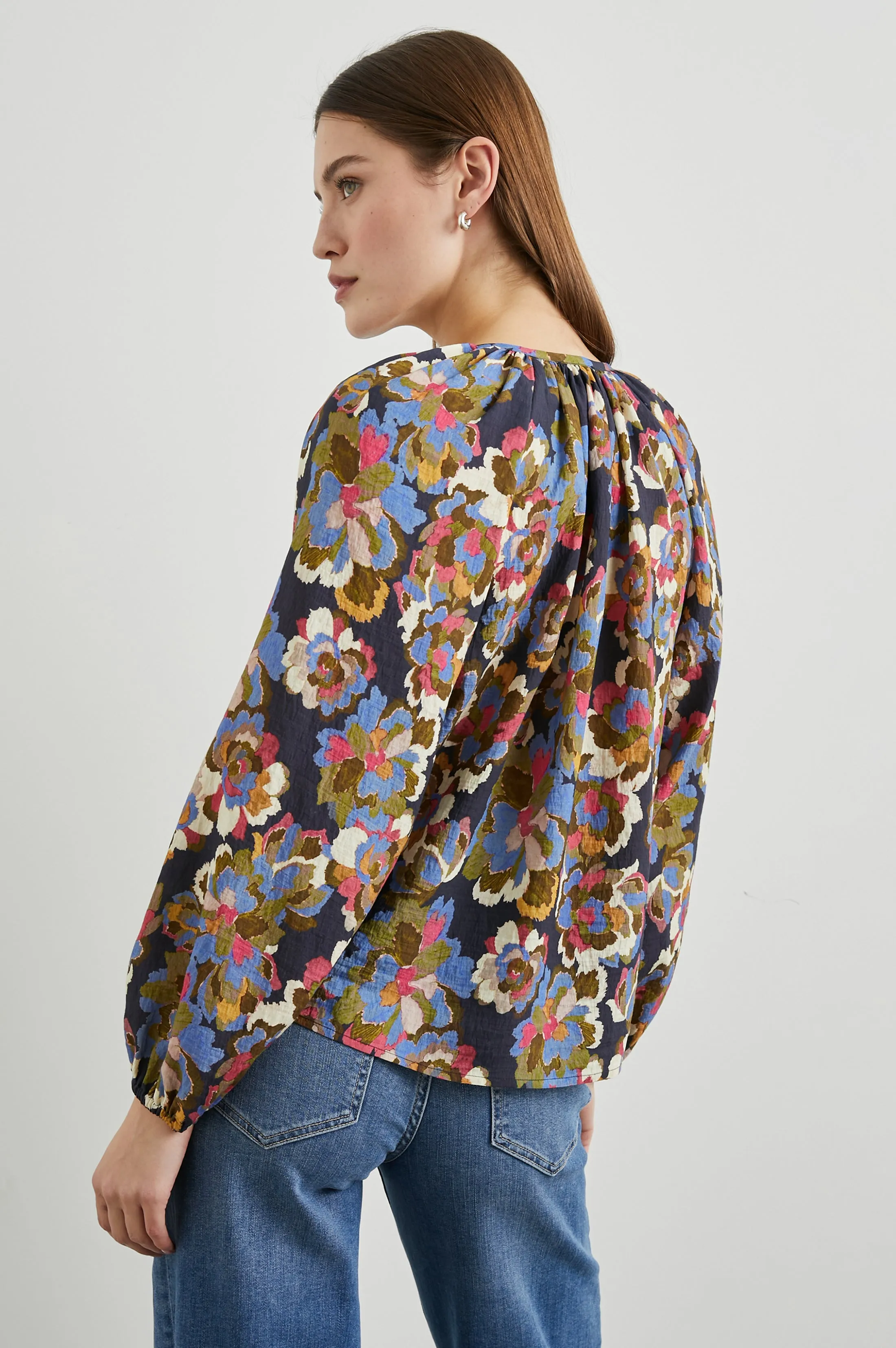 INDI TOP - NAVY WILDFLOWER Rails