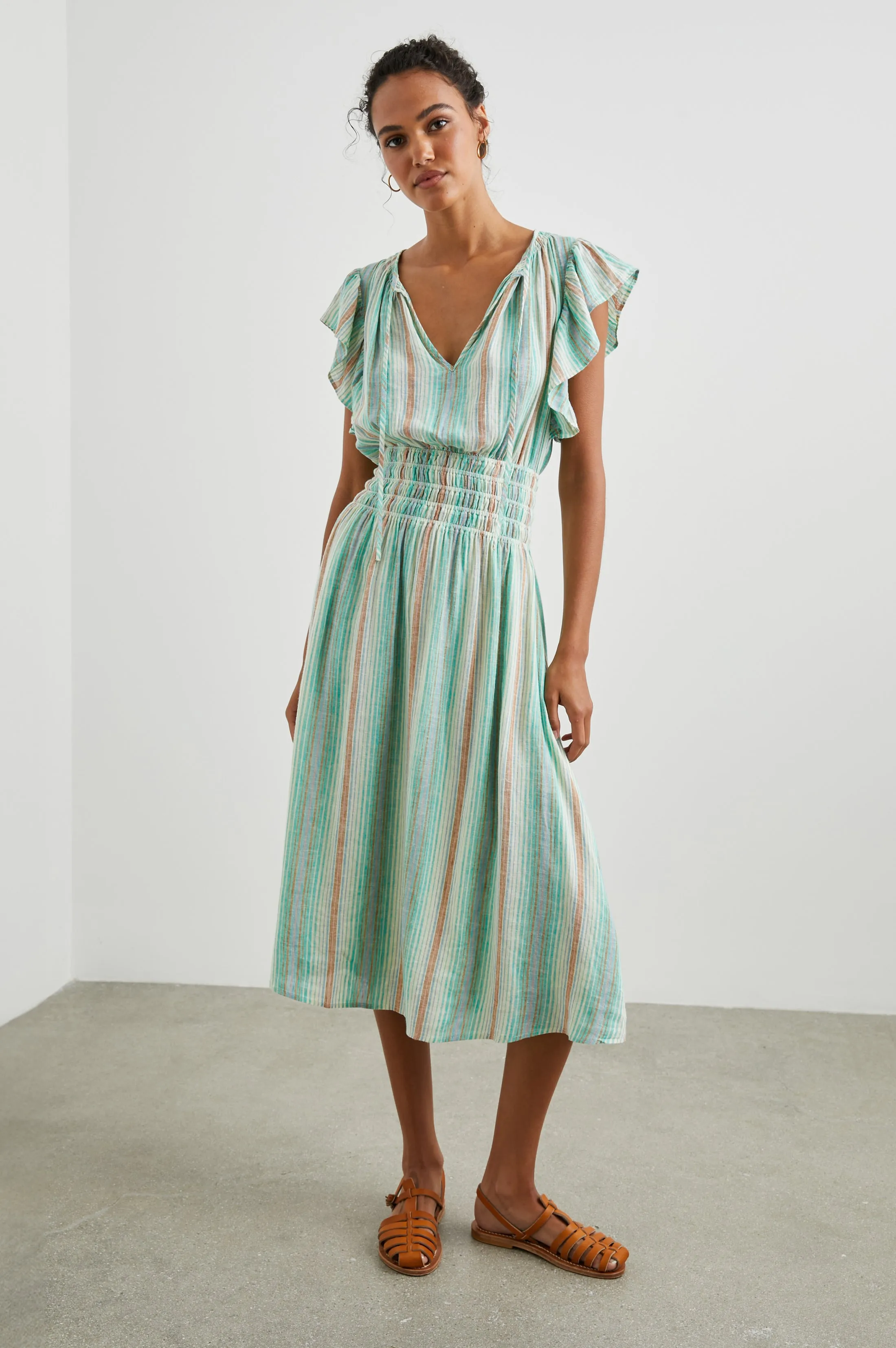 IONA DRESS - SEAVIEW STRIPE Rails