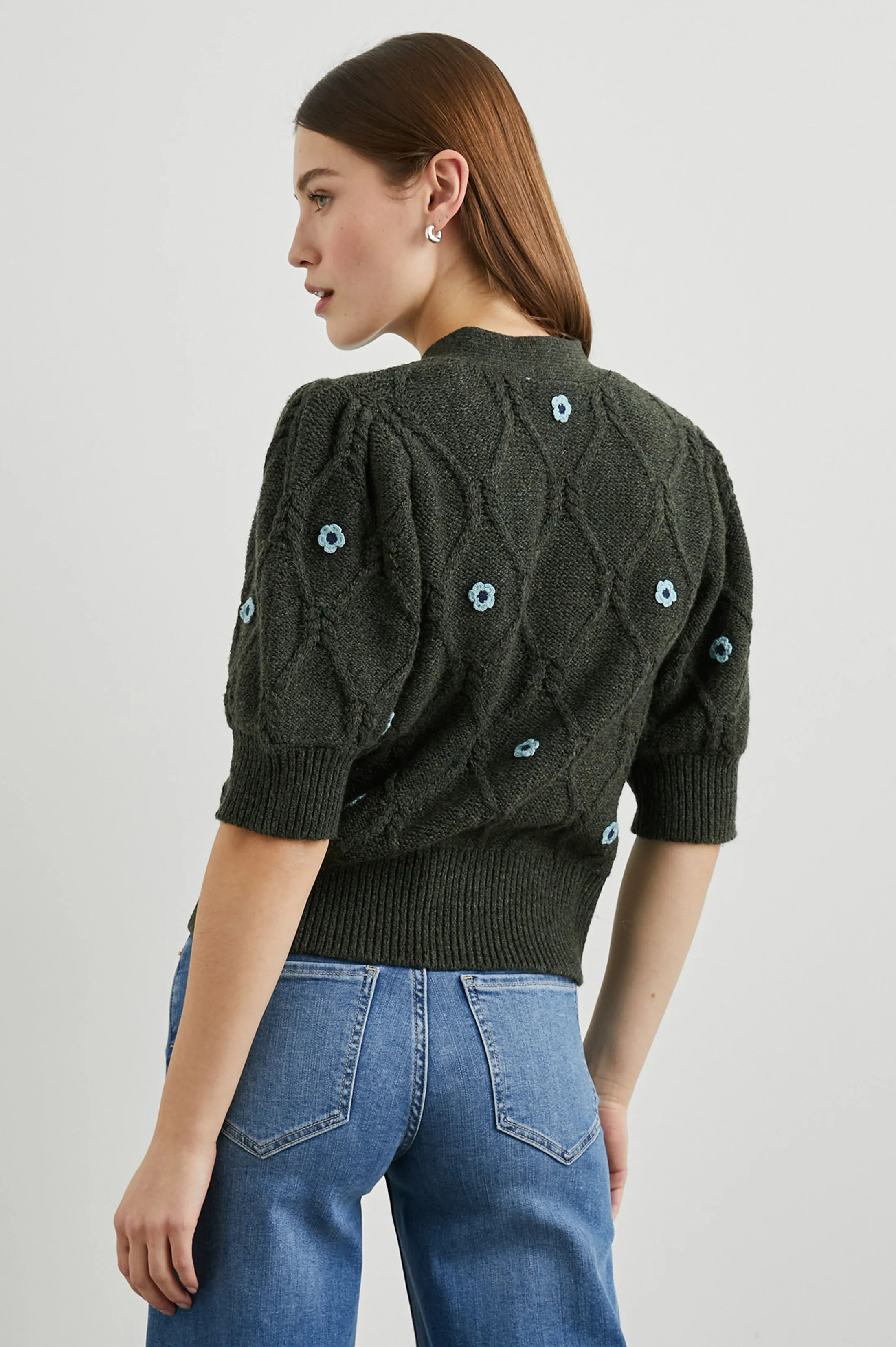 ISLA CARDIGAN - FOREST DAISIES Rails