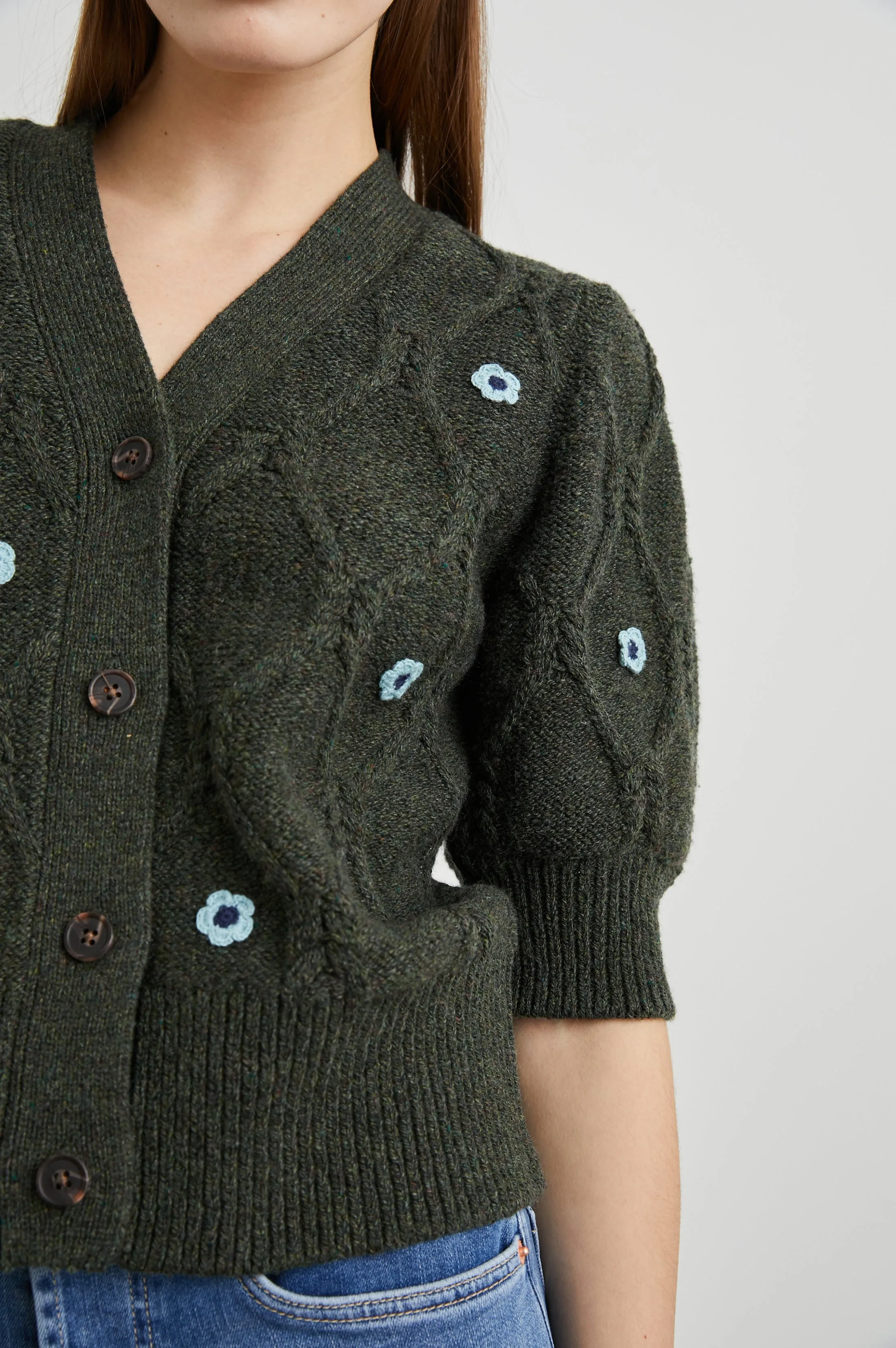 ISLA CARDIGAN - FOREST DAISIES Rails