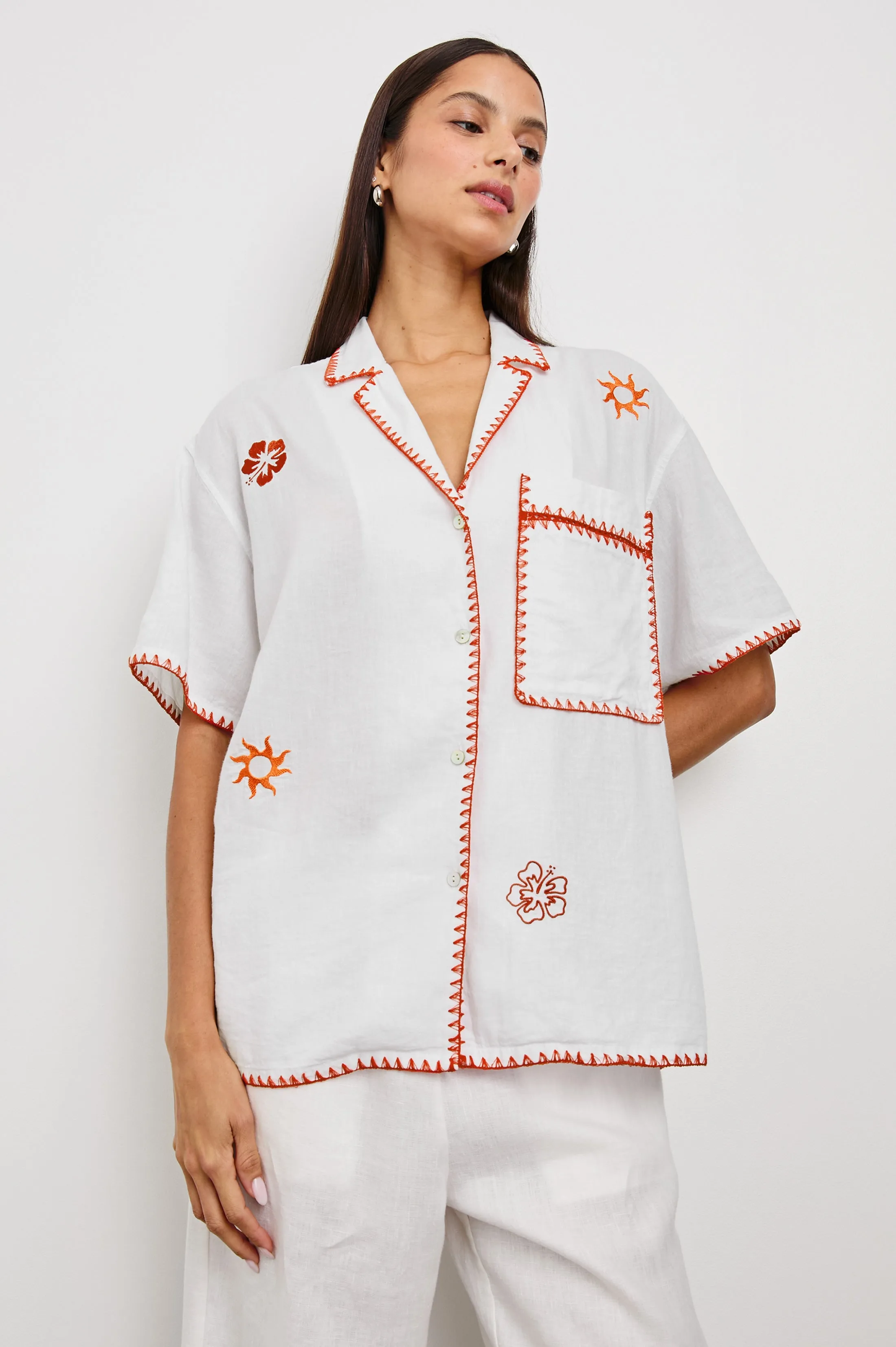 ISLAND SHIRT - WHITE Rails