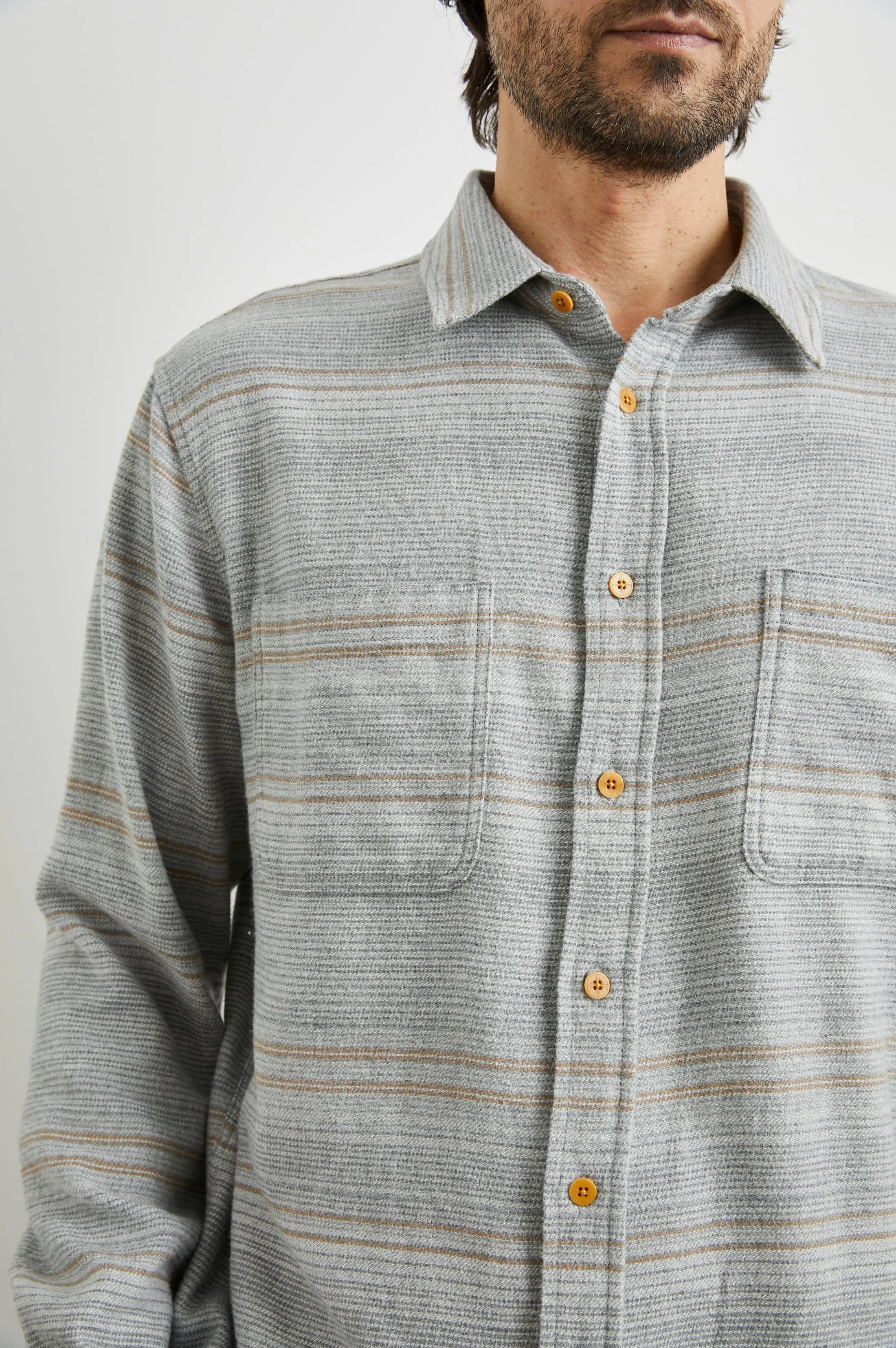IVAN SHIRT - GREY SERAPE Rails