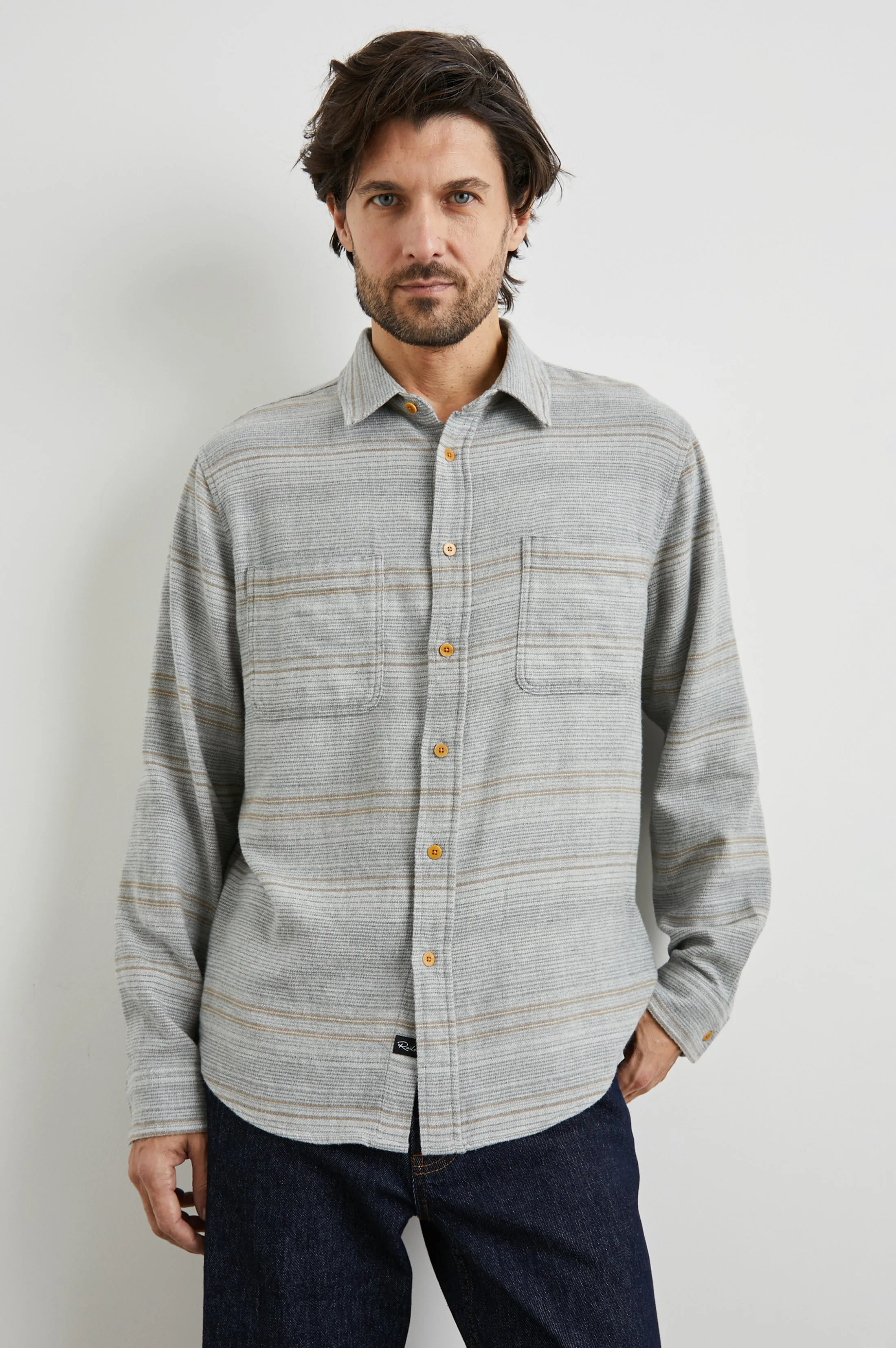 IVAN SHIRT - GREY SERAPE Rails