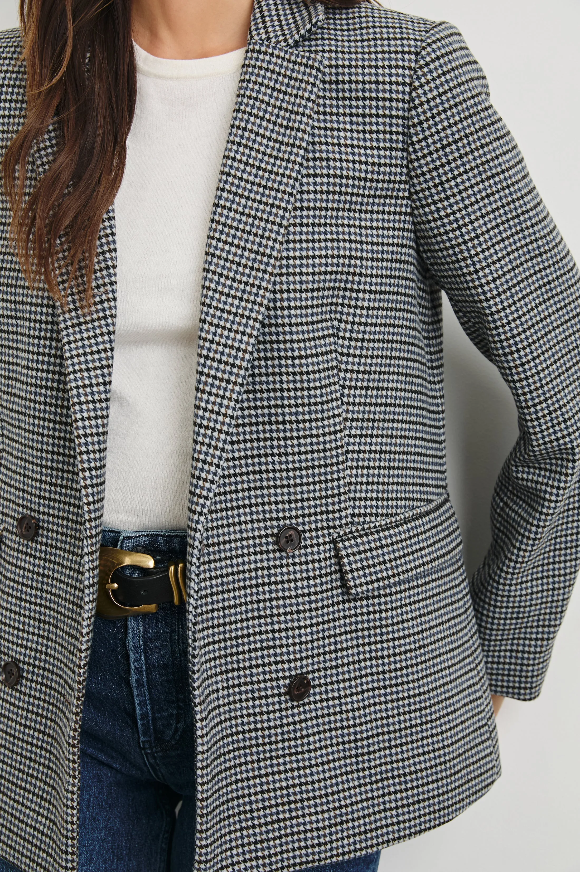 JAC BLAZER - BLACK LAPIZ Rails