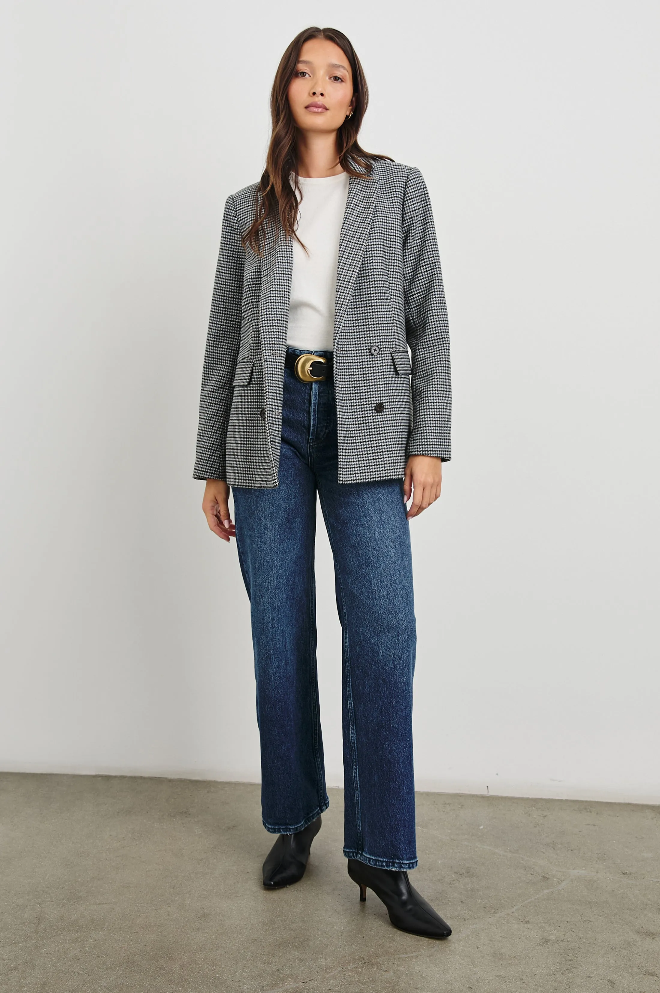 JAC BLAZER - BLACK LAPIZ Rails