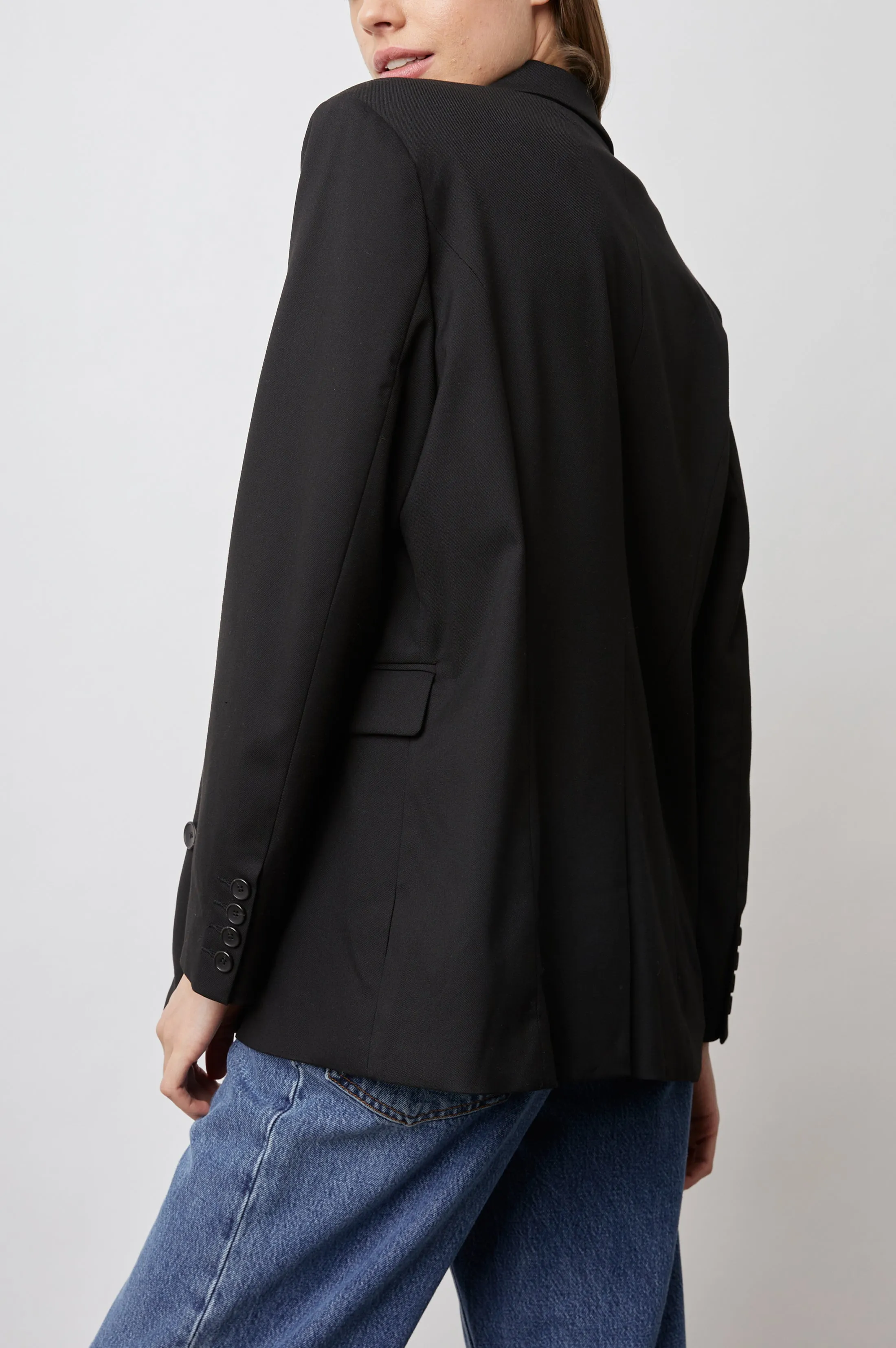 JAC BLAZER - BLACK TWILL Rails