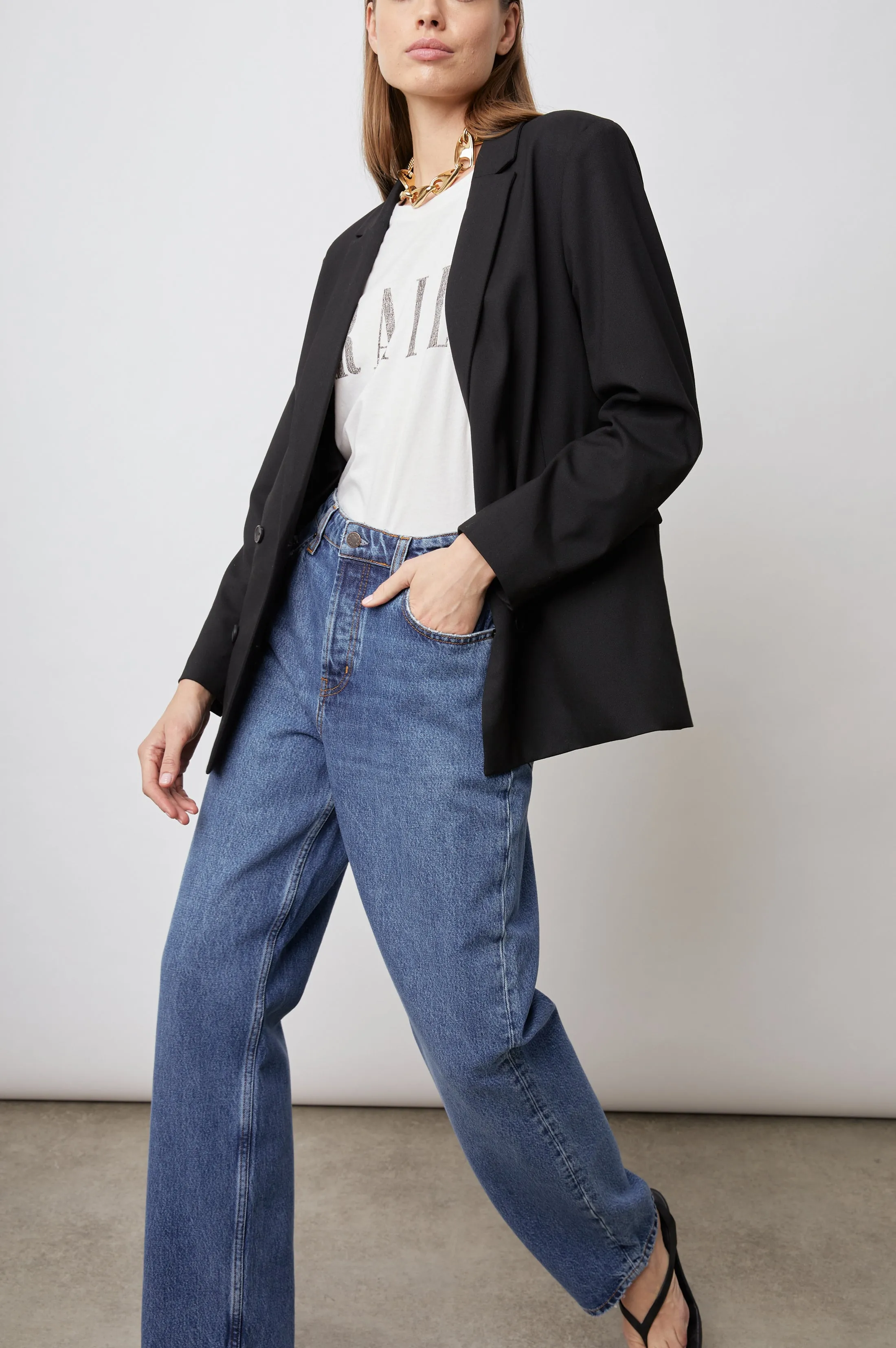 JAC BLAZER - BLACK TWILL Rails
