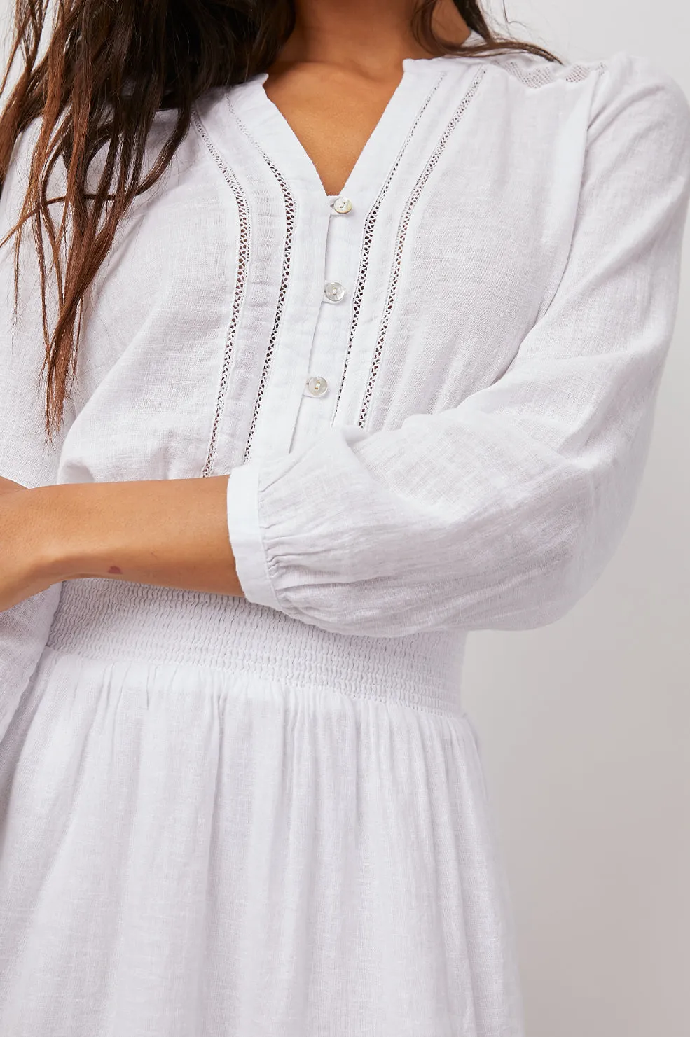 JASMINE DRESS - WHITE LACE DETAIL Rails