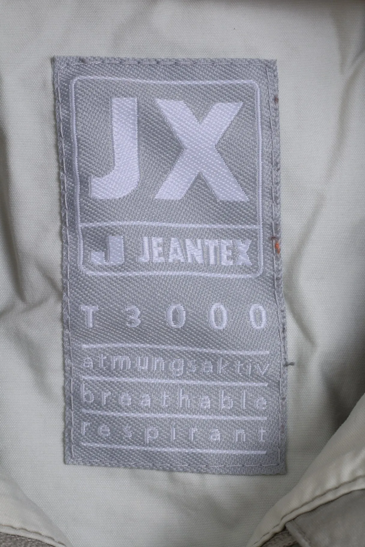 Jeantex Womens 40 M Jacket Beige Nylon Waterproof T 3000 Breathable Outdoor