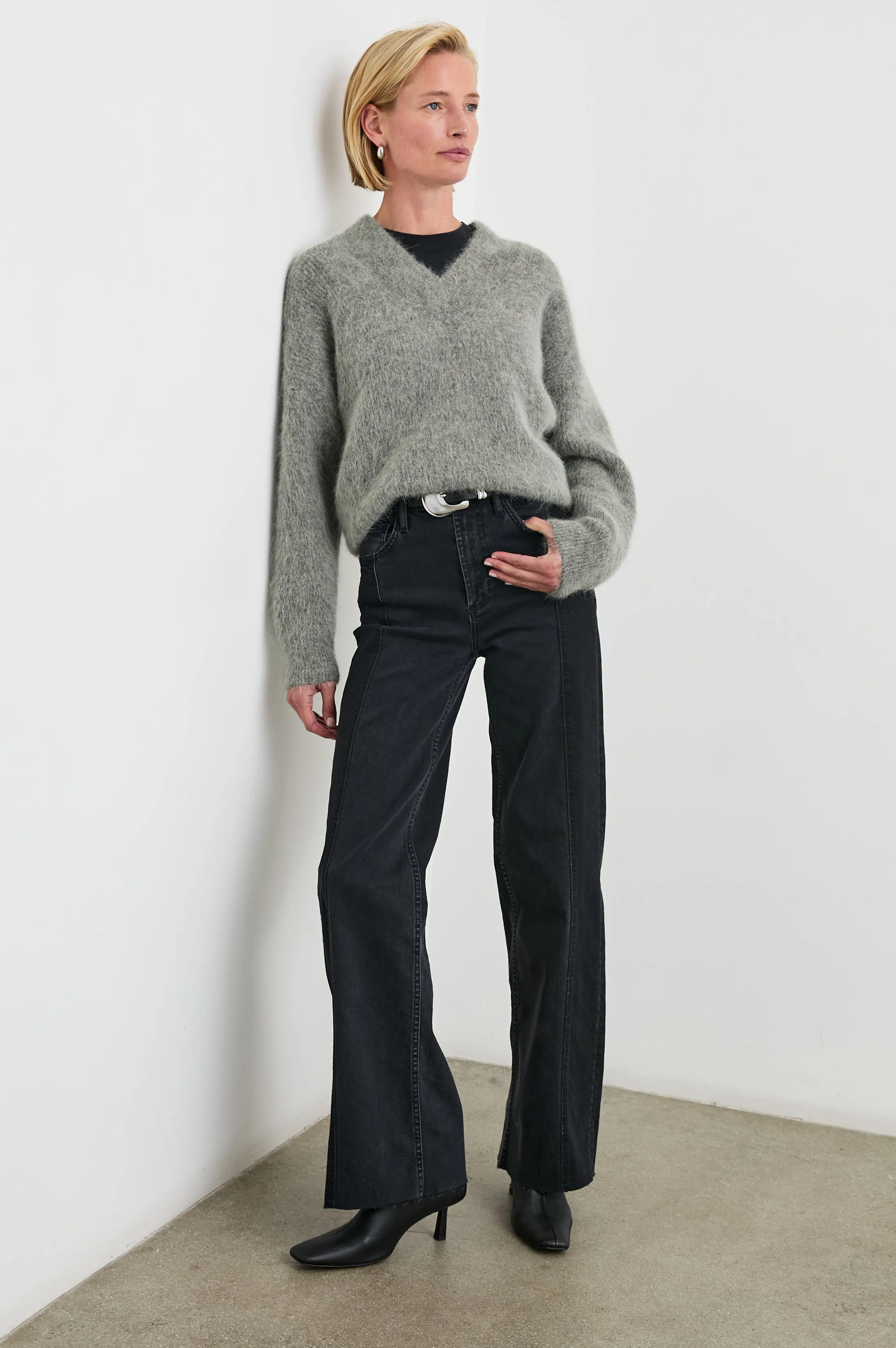 JODIE SWEATER - HEATHER GREY Rails