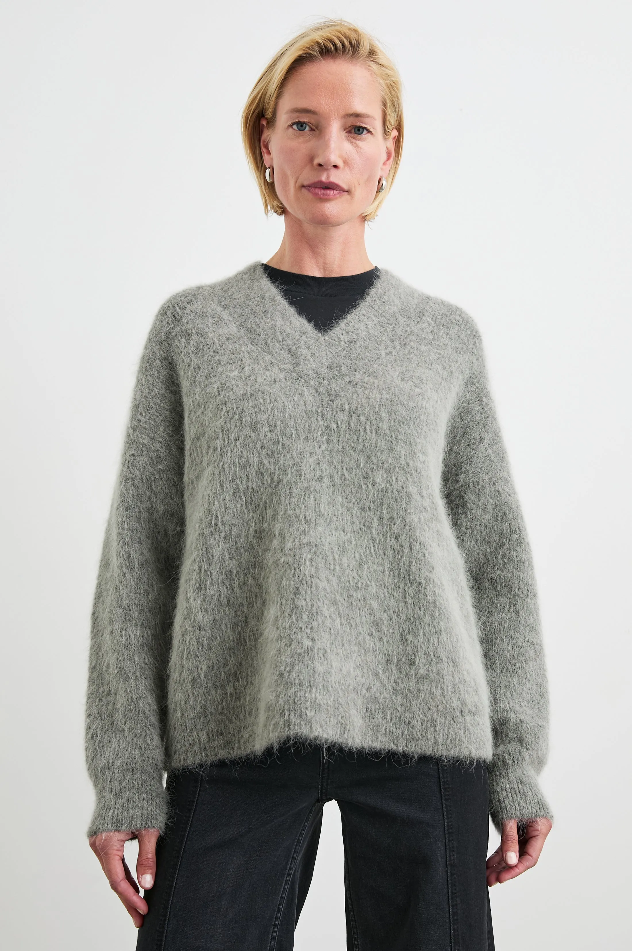 JODIE SWEATER - HEATHER GREY Rails