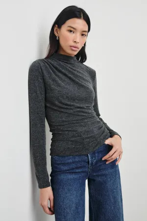 JOELLE TOP - CHARCOAL Rails