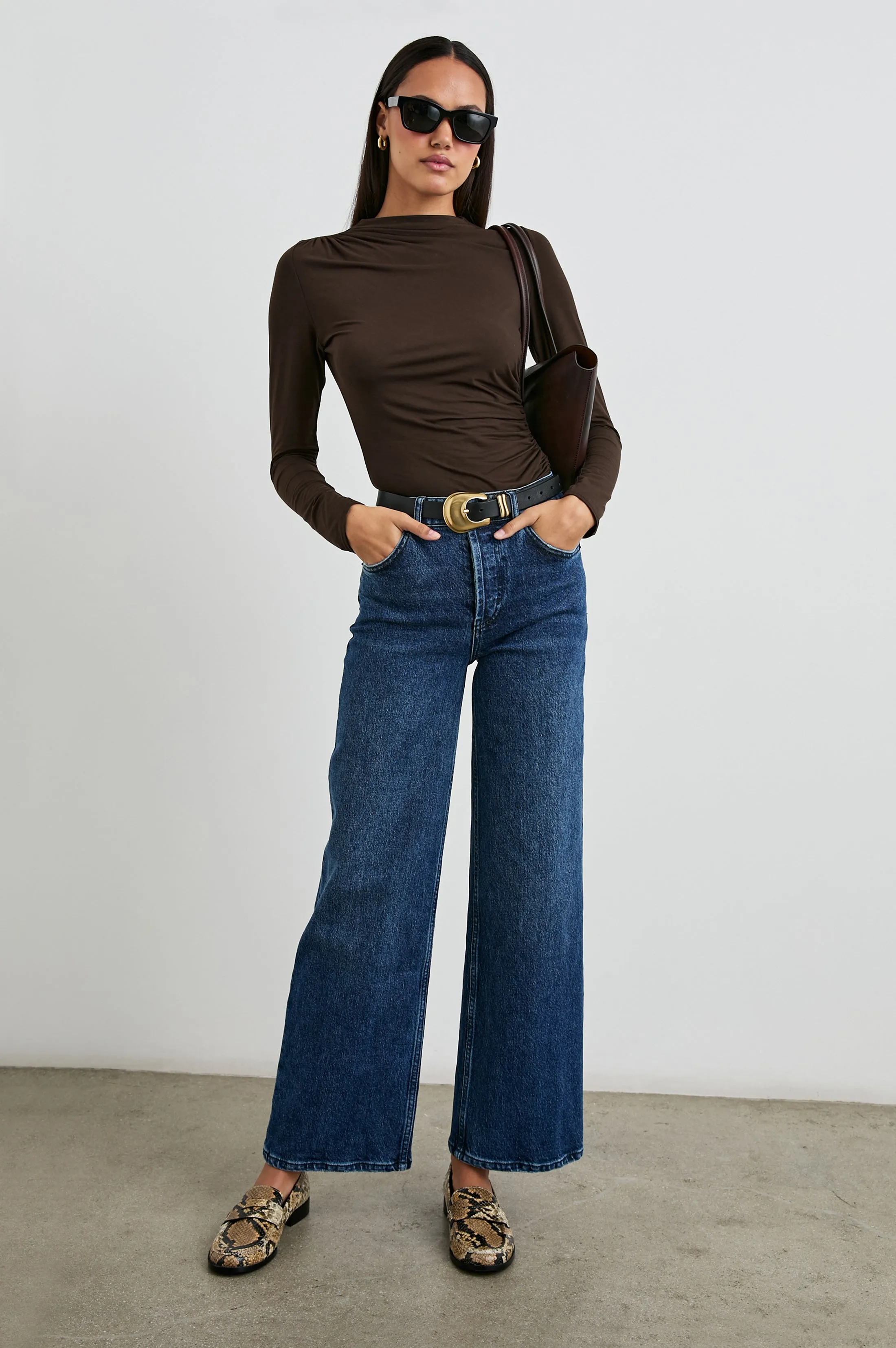 JOELLE TOP - ESPRESSO Rails