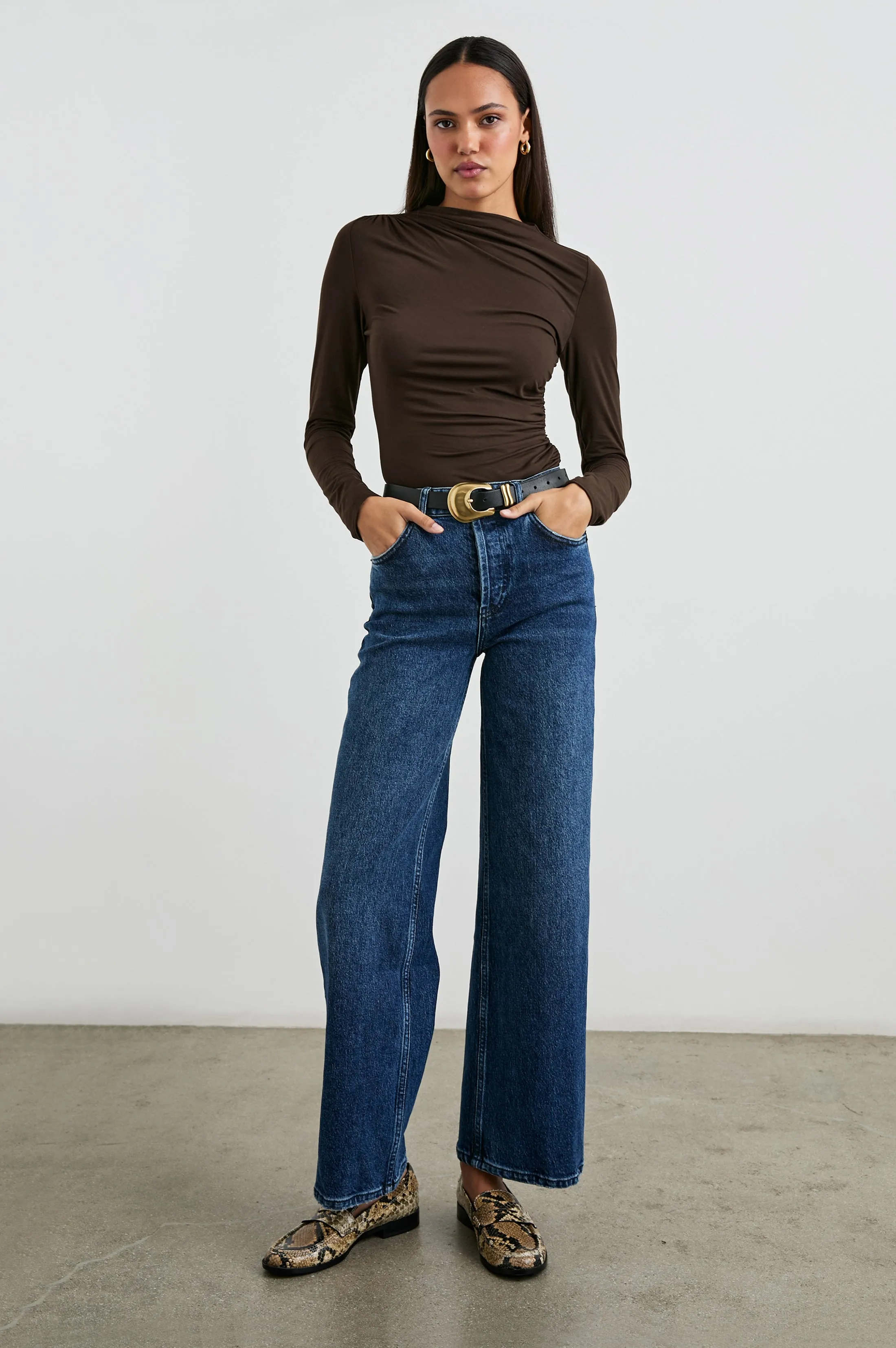 JOELLE TOP - ESPRESSO Rails