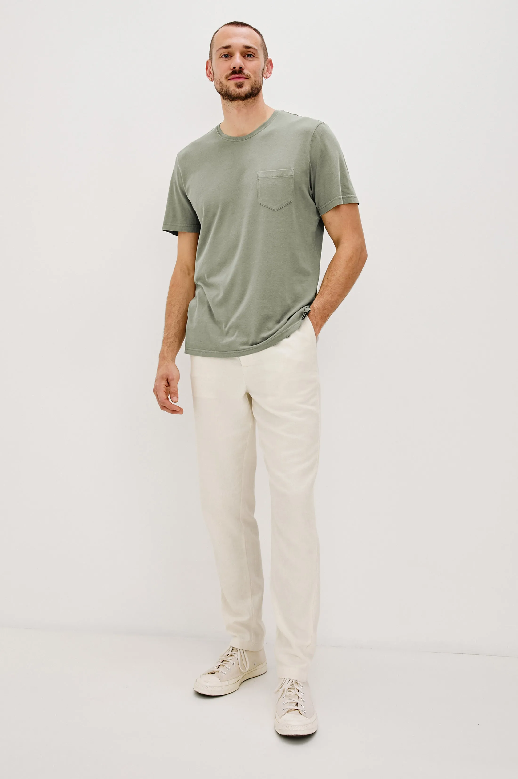 JOHNNY T-SHIRT - OLIVE Rails