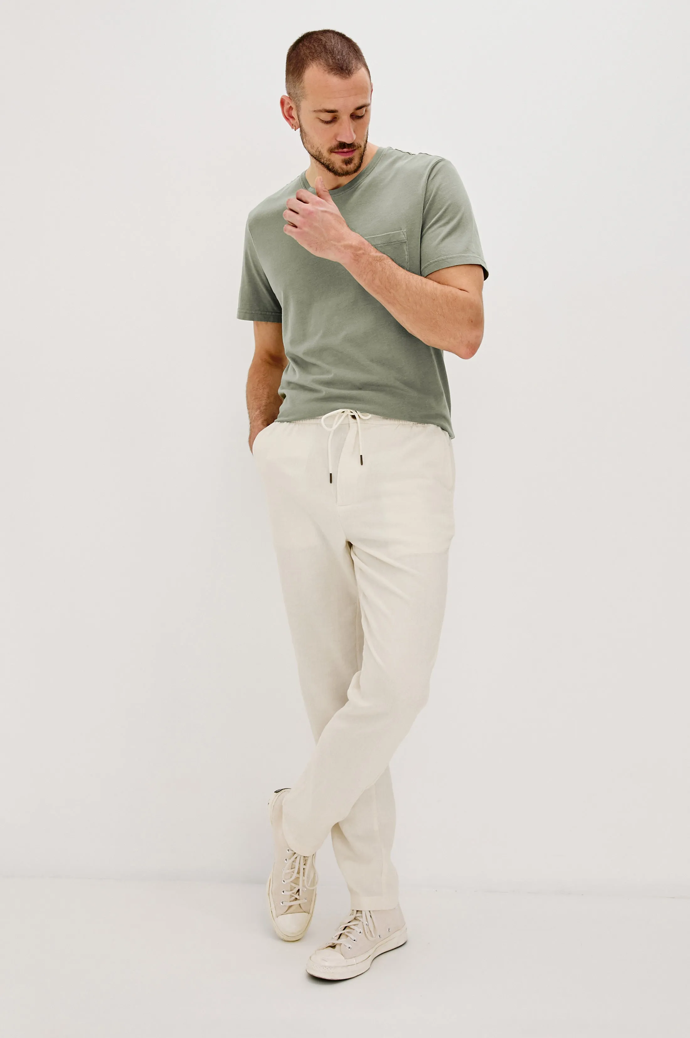 JOHNNY T-SHIRT - OLIVE Rails