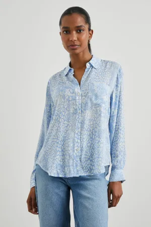 JOSEPHINE SHIRT - AQUA MIXED ANIMALS Rails