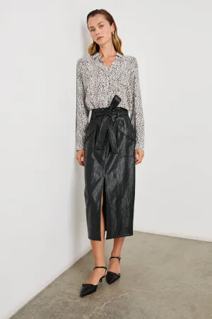 JOSEPHINE SHIRT - CHARCOAL WATERCOLOR CHEETAH Rails