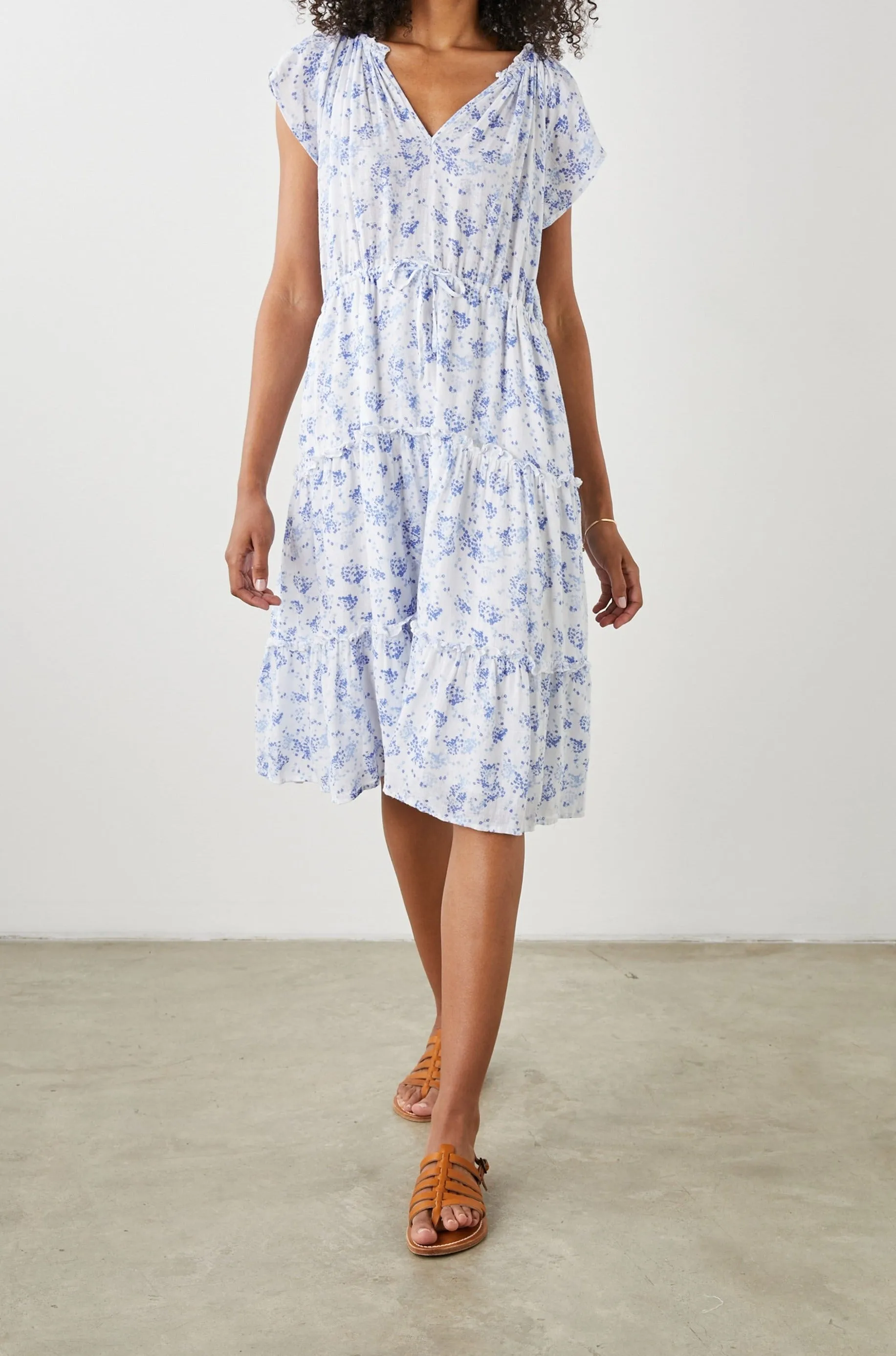 JUNI DRESS - BLUE BLOSSOMS Rails