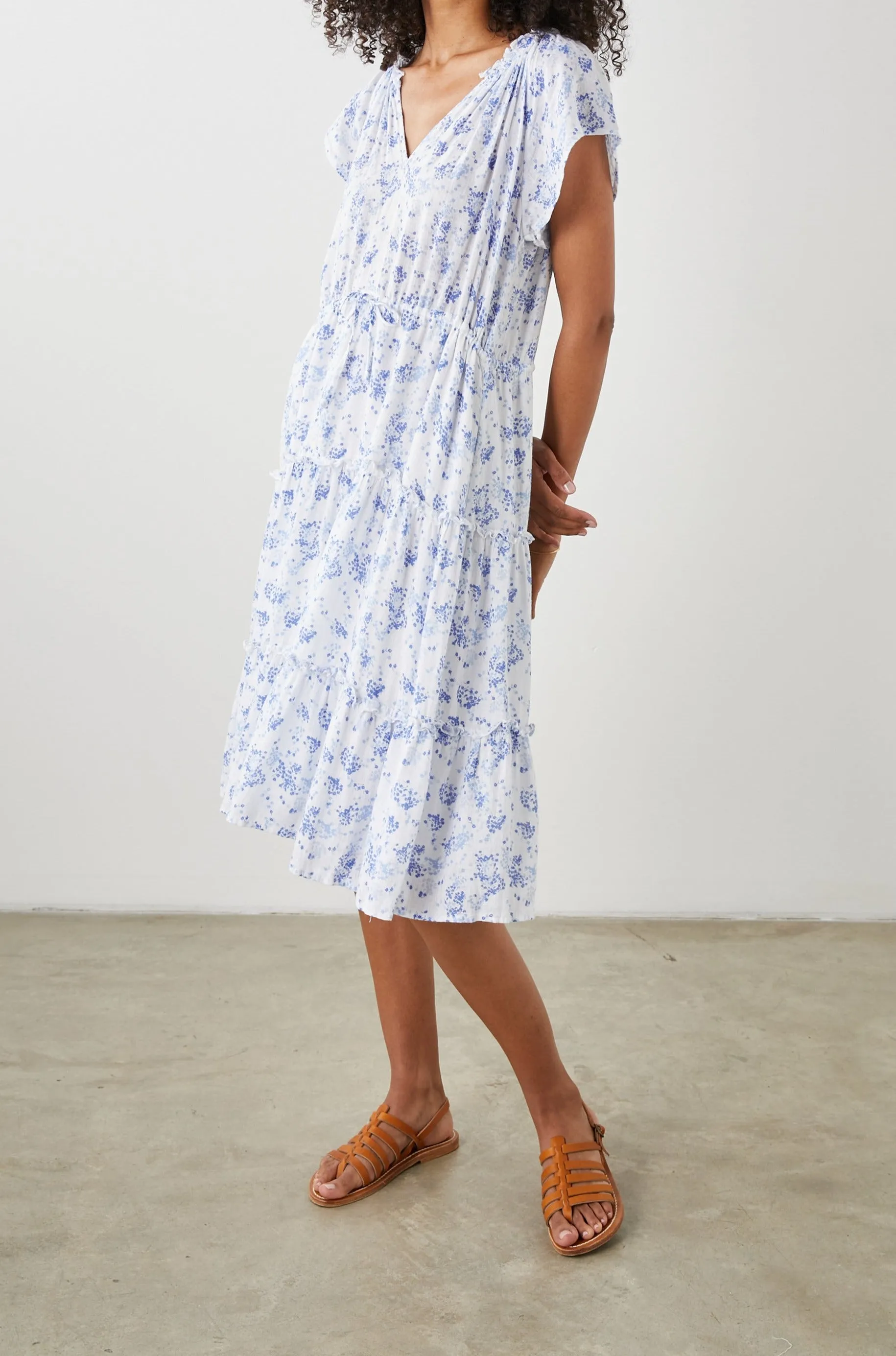 JUNI DRESS - BLUE BLOSSOMS Rails