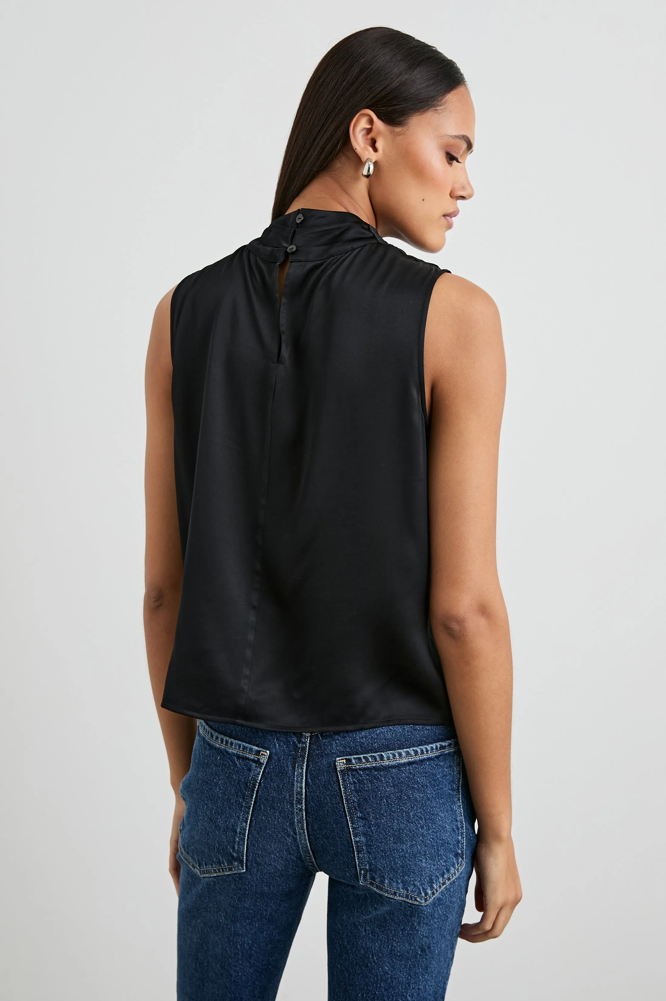 KALEEN TOP - BLACK Rails